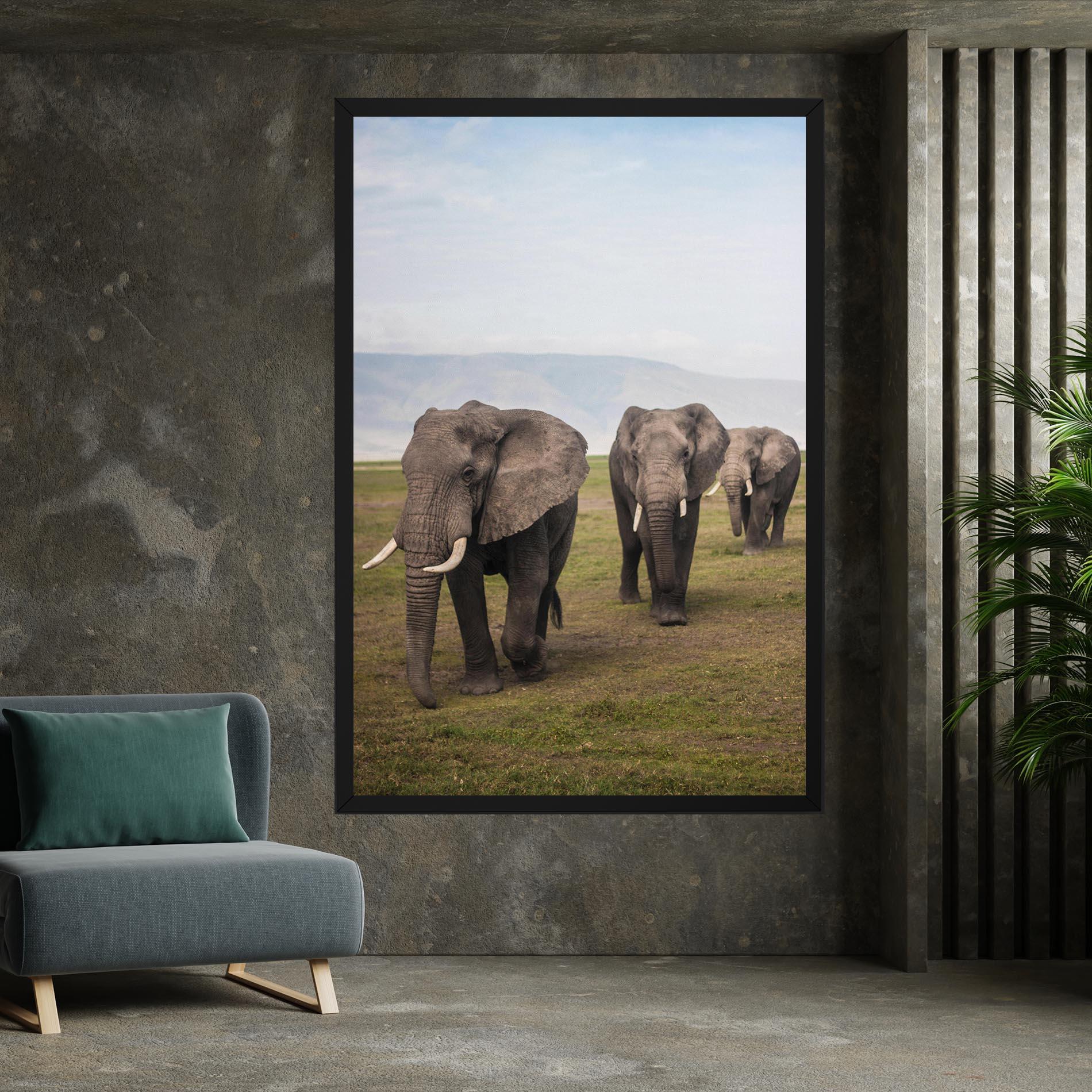 Картина на платно Elephant Landscape mockup 7
