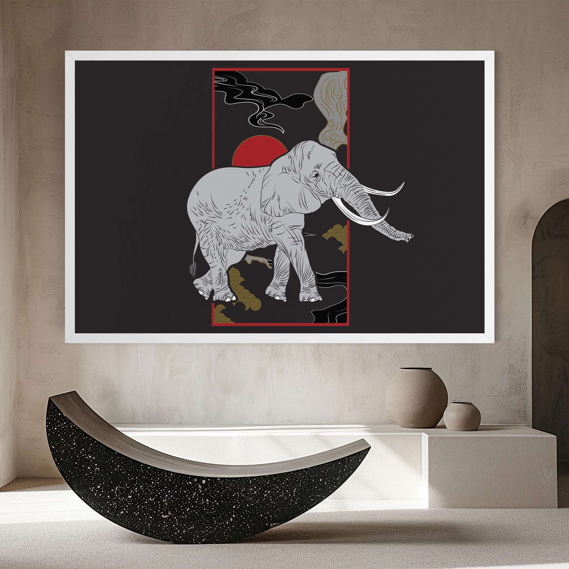 Картина на платно Elephant Asia mockup 8