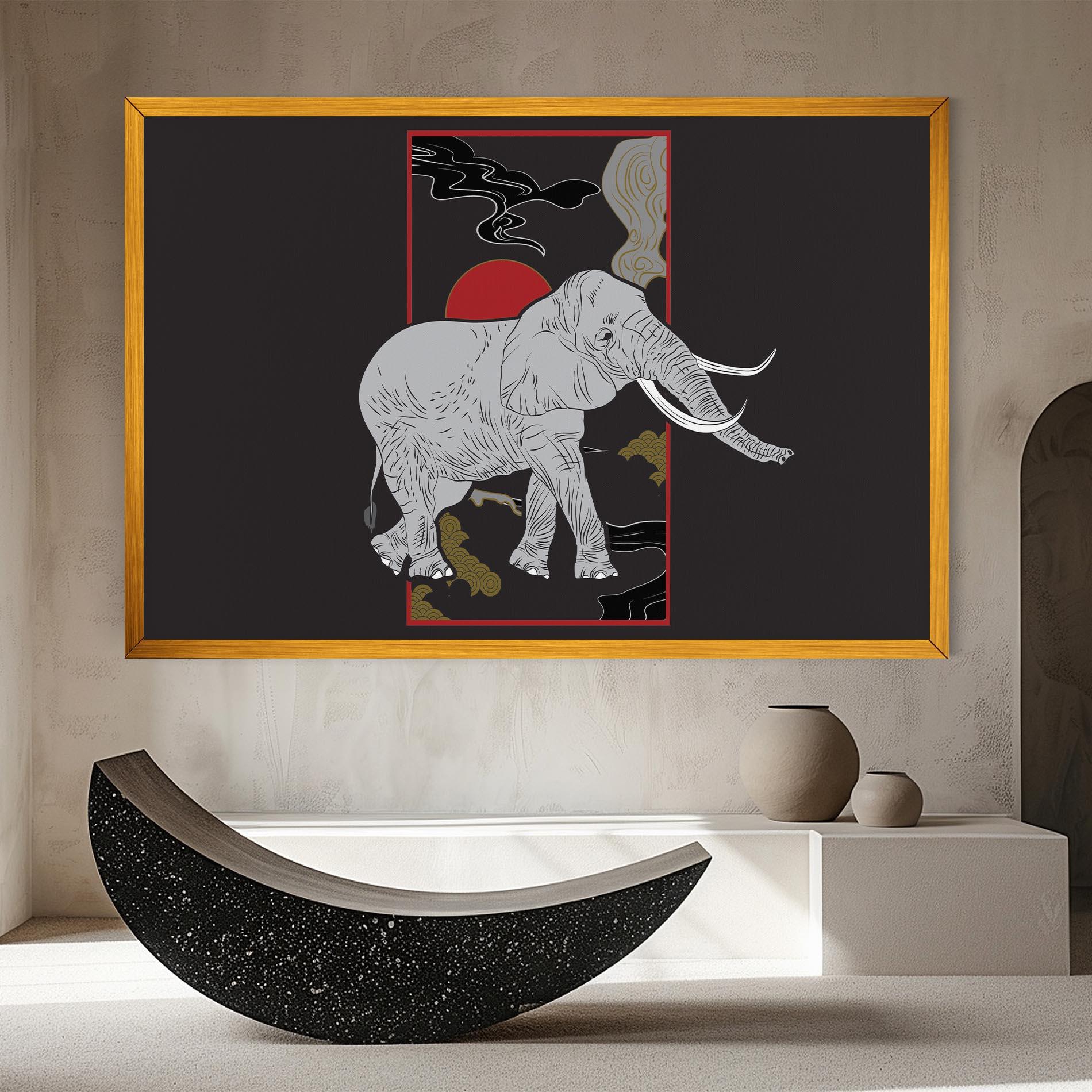Картина на платно Elephant Asia mockup 8