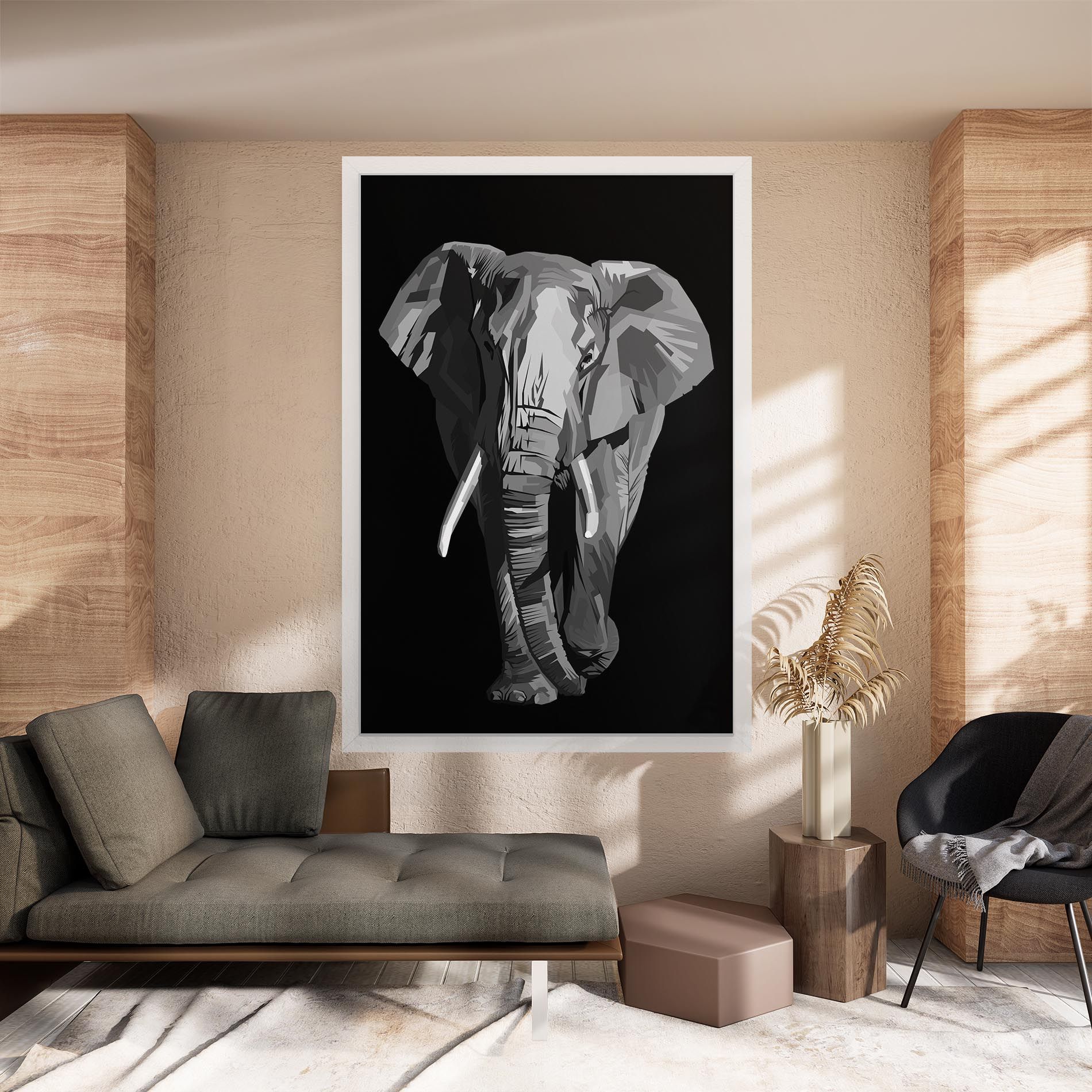 Beautiful Grey Elephant mockup 8