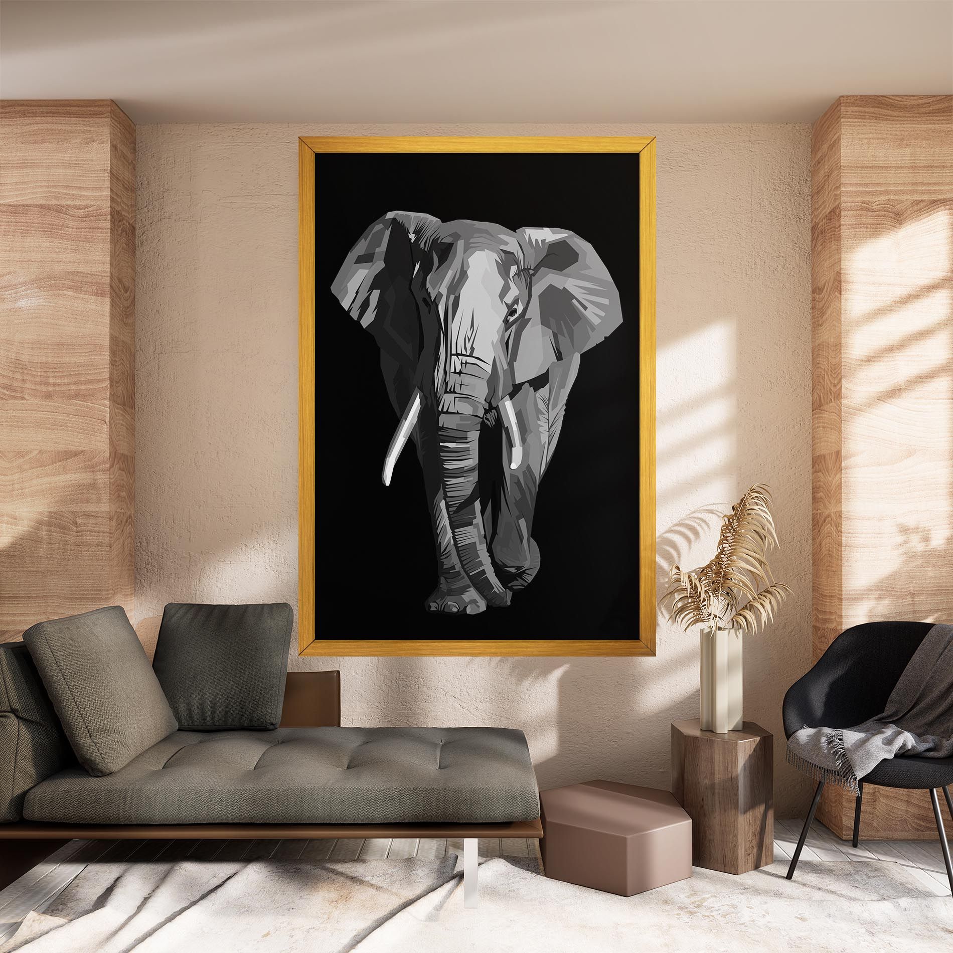 Beautiful Grey Elephant mockup 8