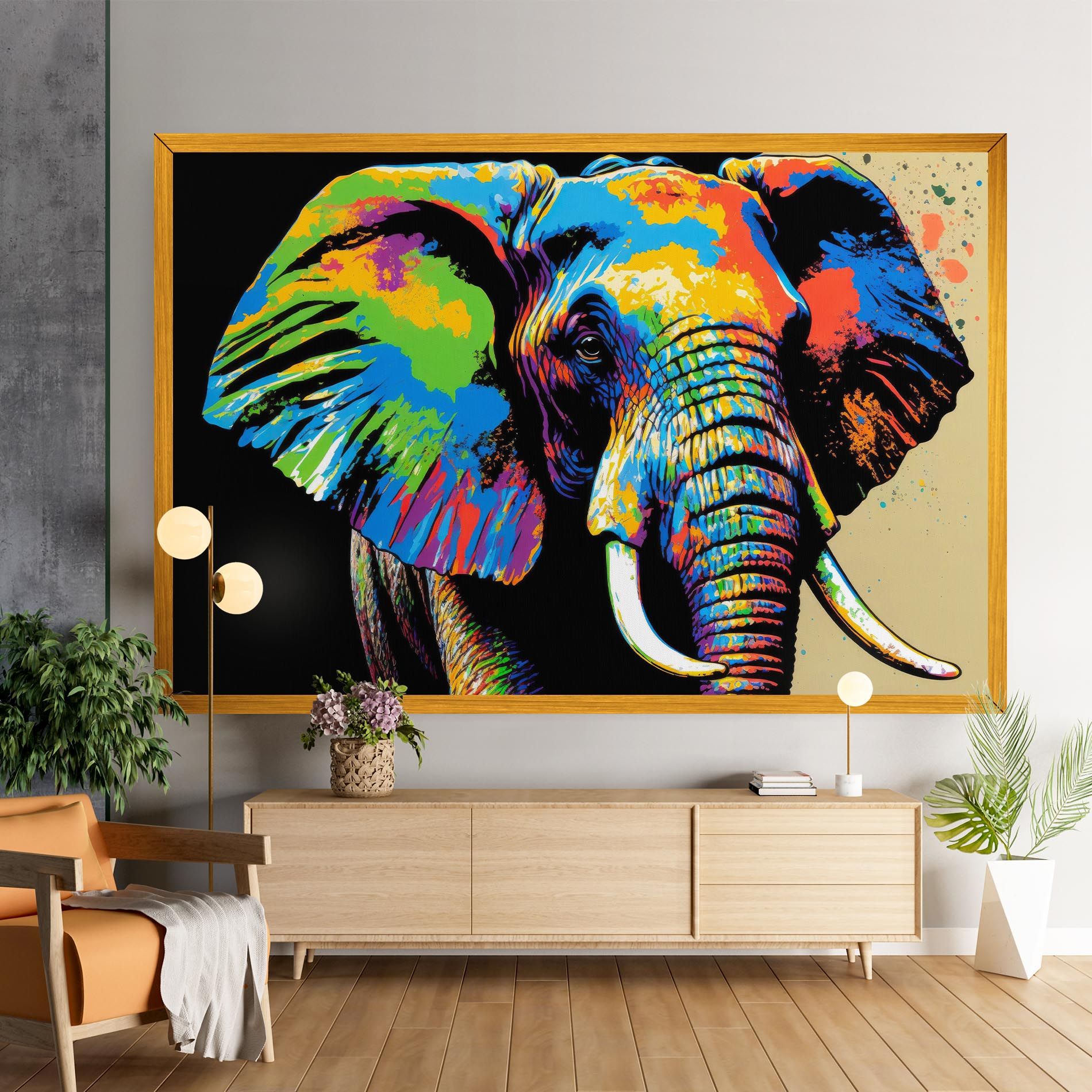 Elephant Portrait mockup 9