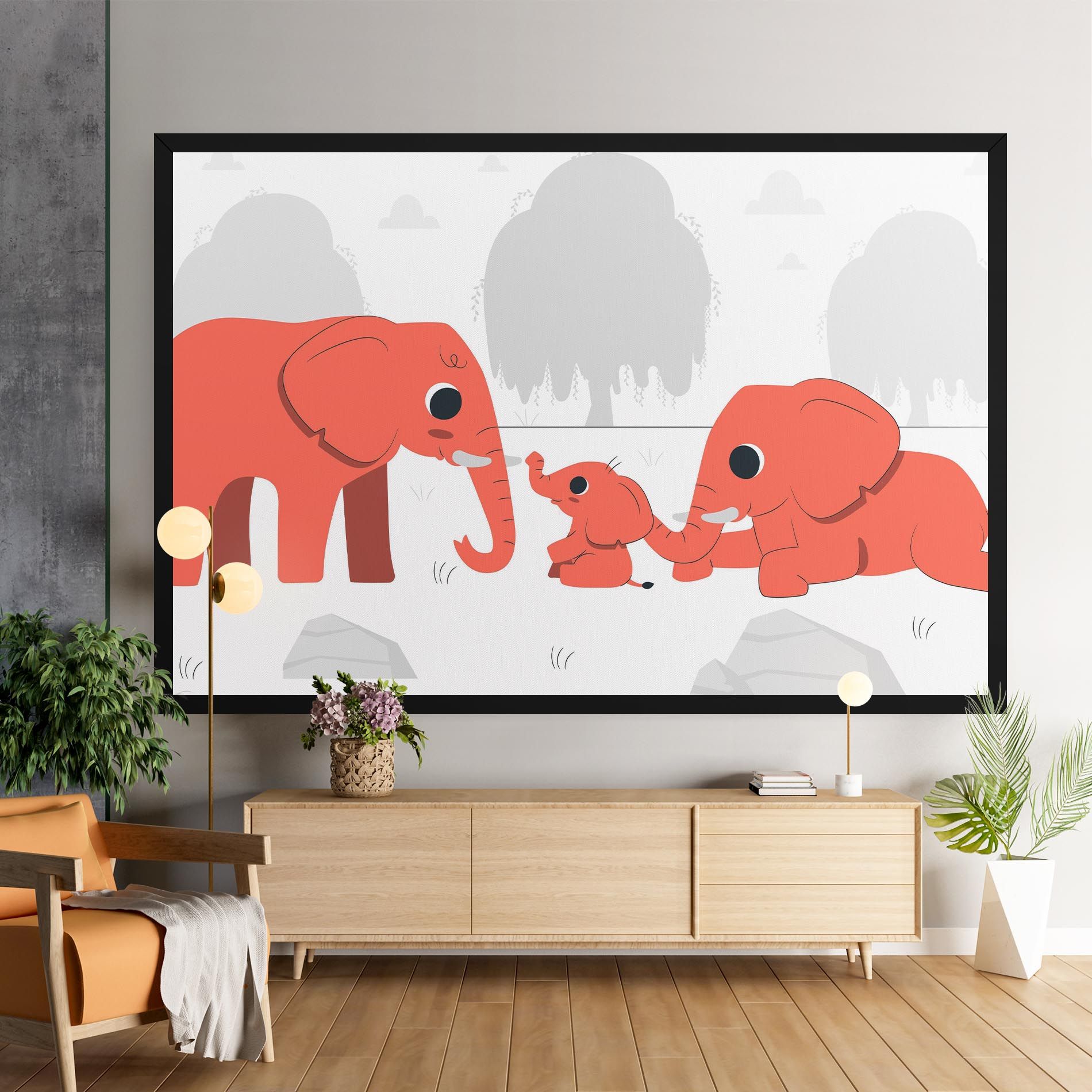 Orange Elephant mockup 9