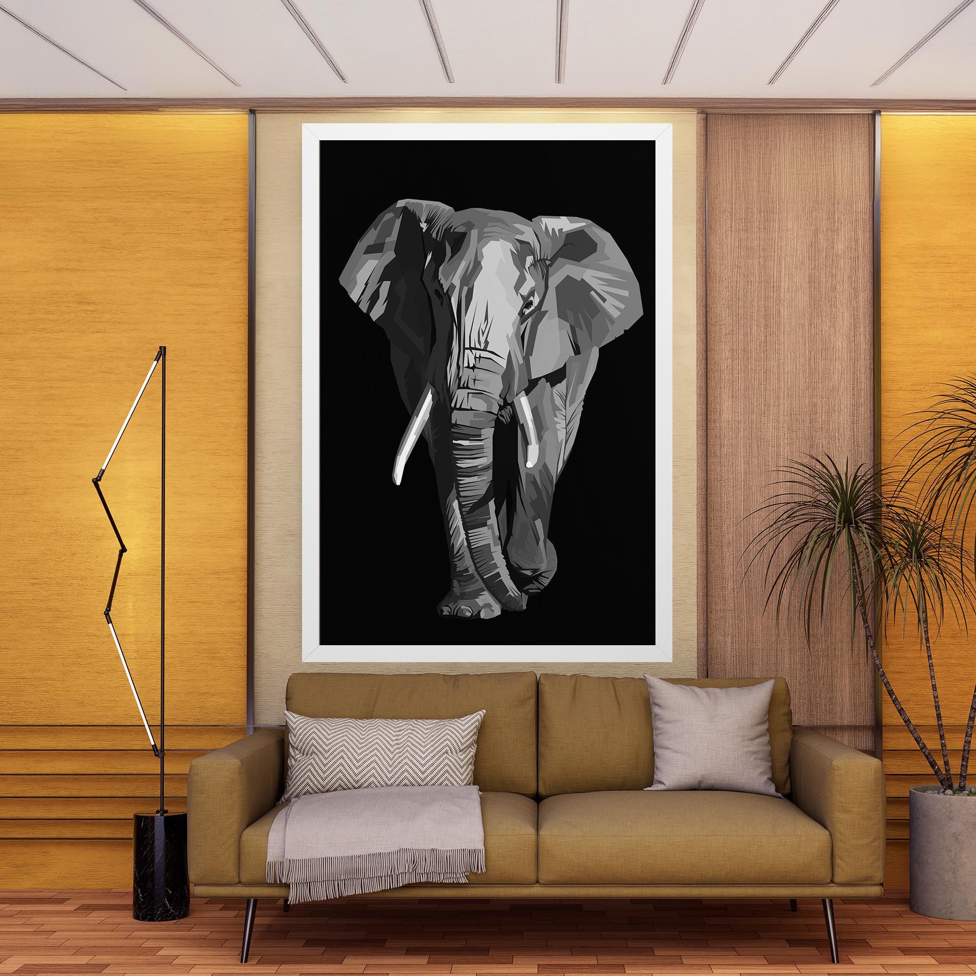 Beautiful Grey Elephant mockup 9