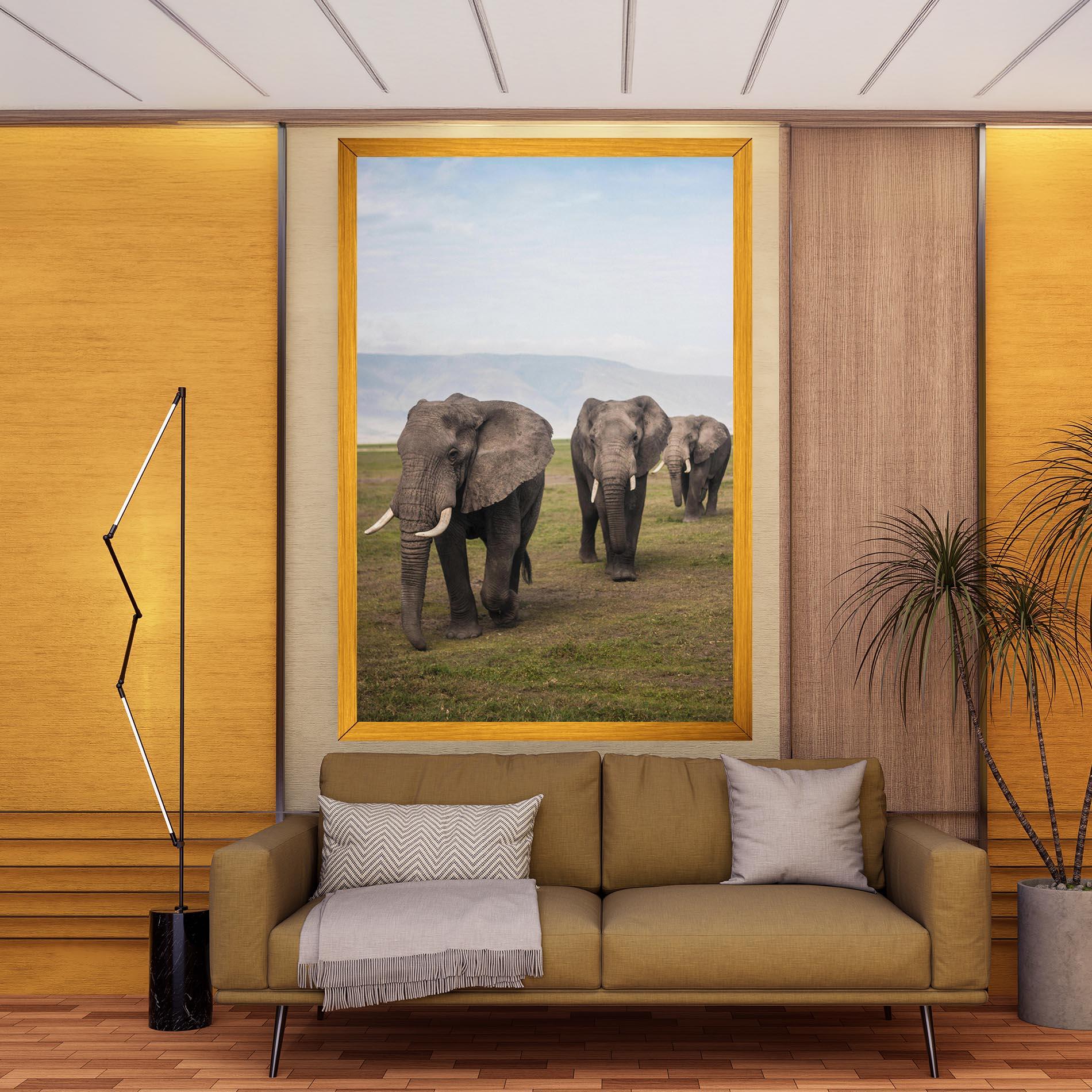 Картина на платно Elephant Landscape mockup 9