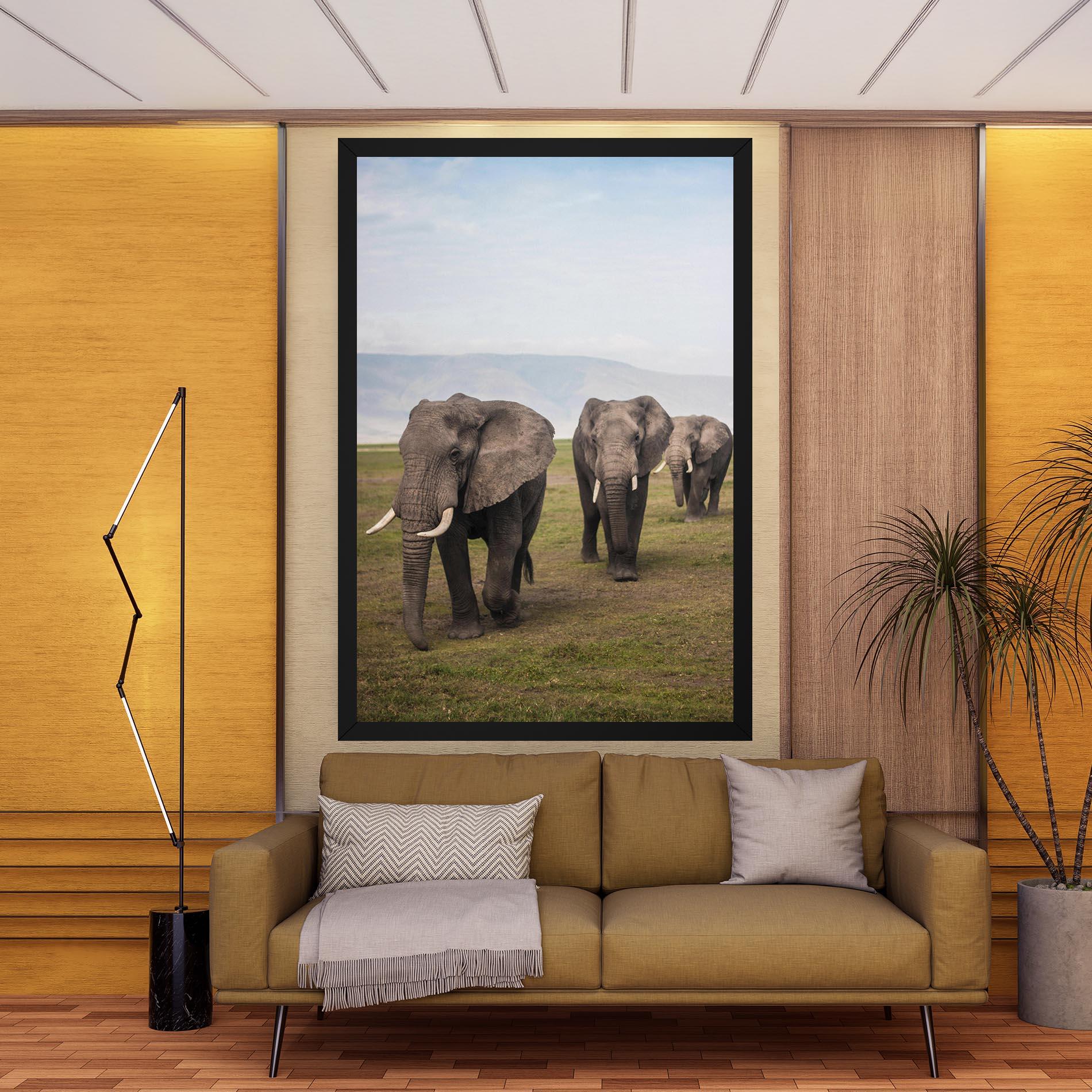 Картина на платно Elephant Landscape mockup 9