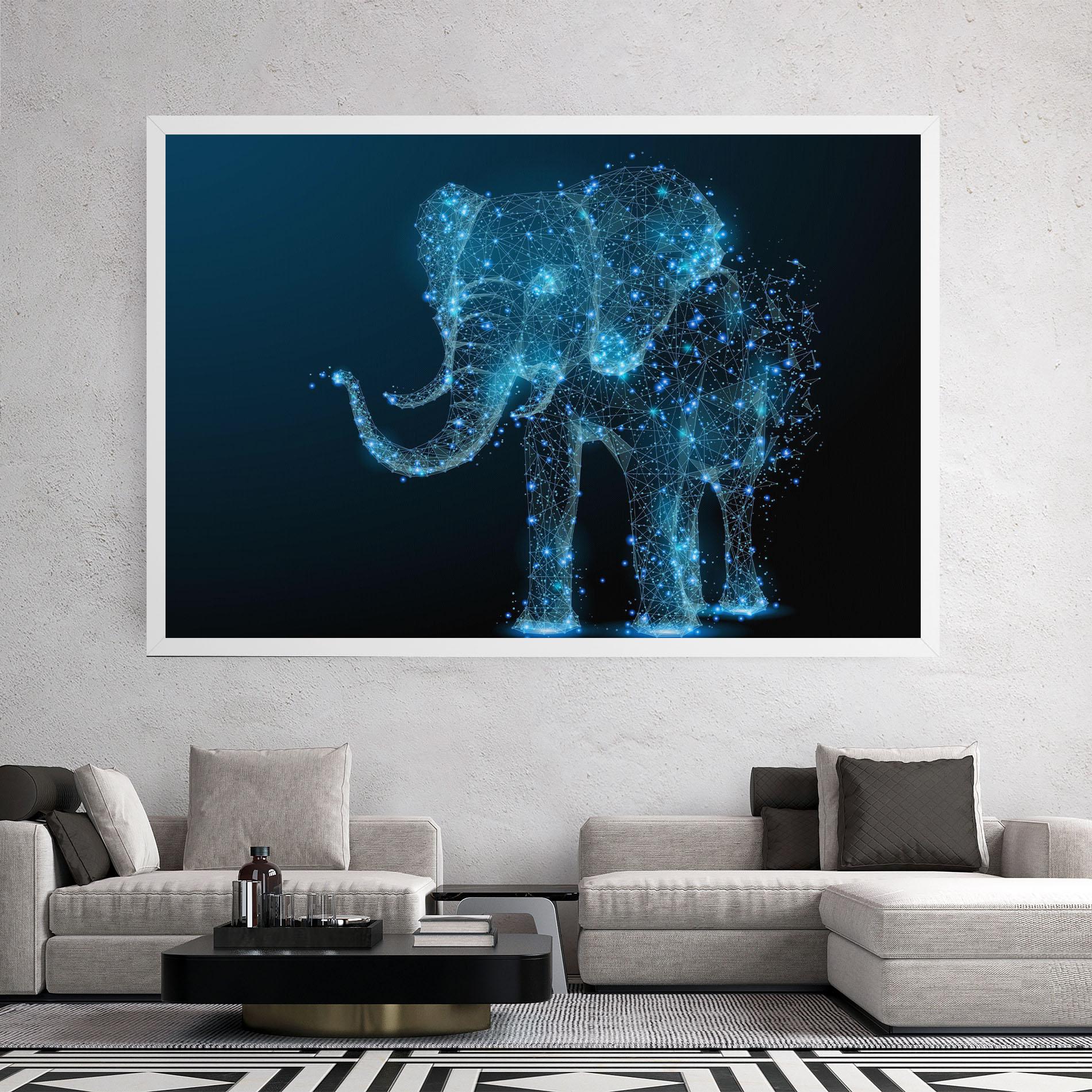 Картина на платно Digital Elephant mockup 2