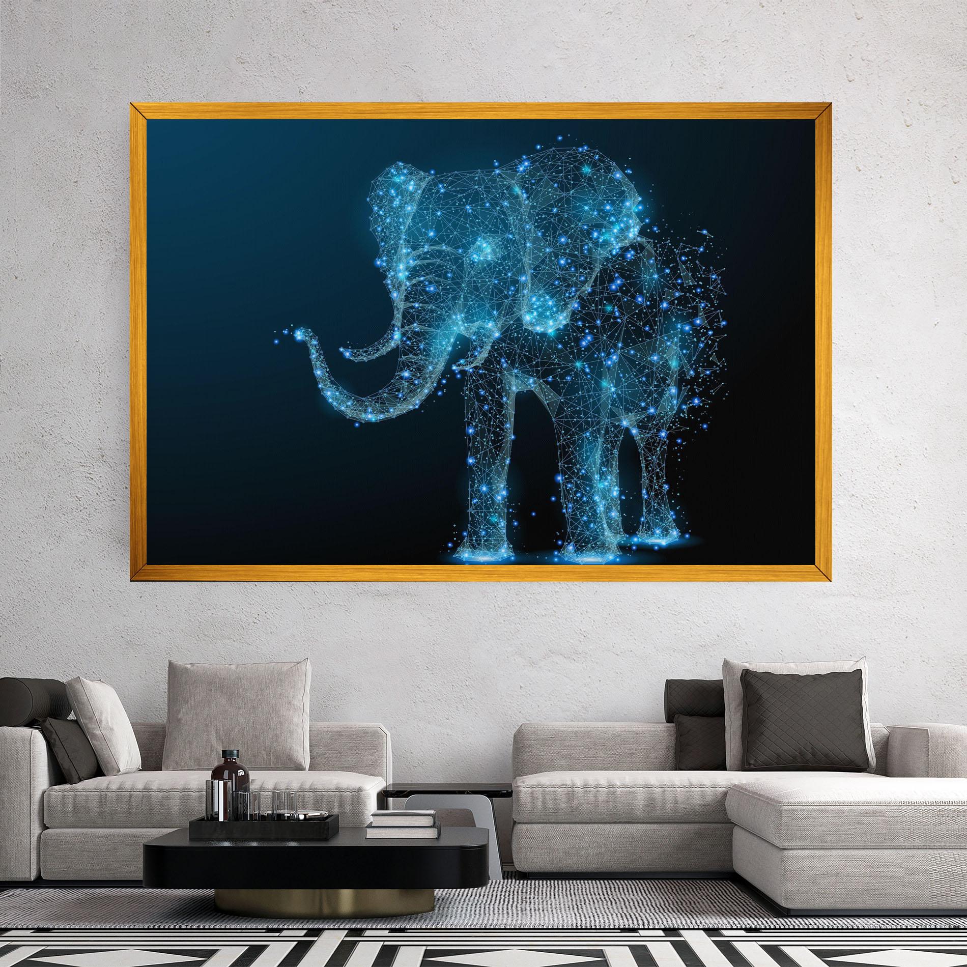 Картина на платно Digital Elephant mockup 2