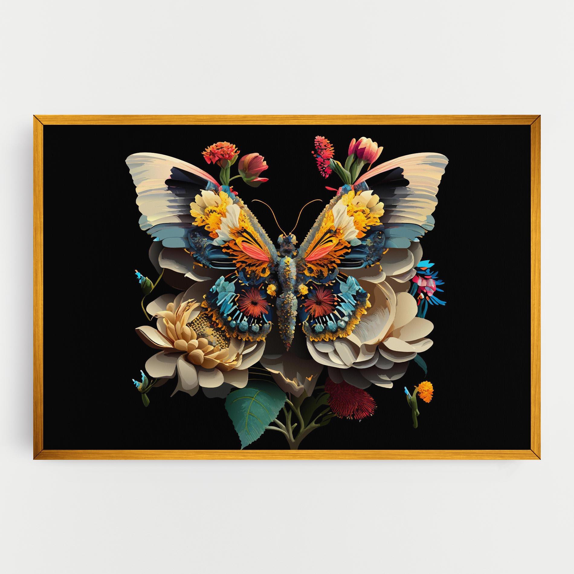 Картина на платно Colorful Butterfly mockup 0