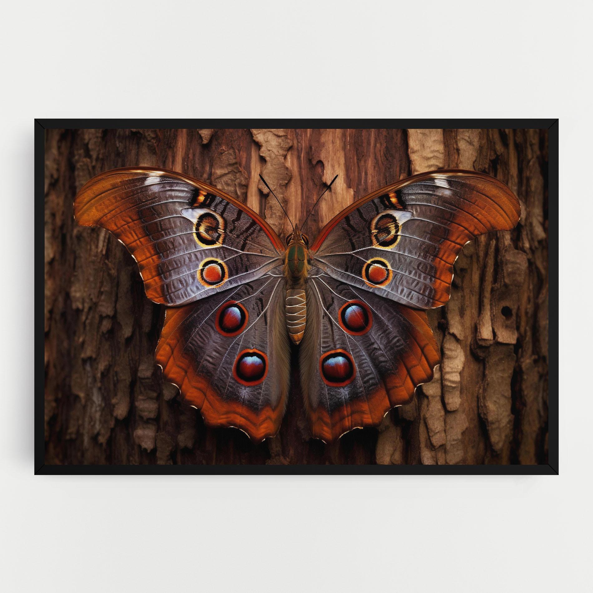 Картина на платно Brown Eyes Butterfly mockup 0