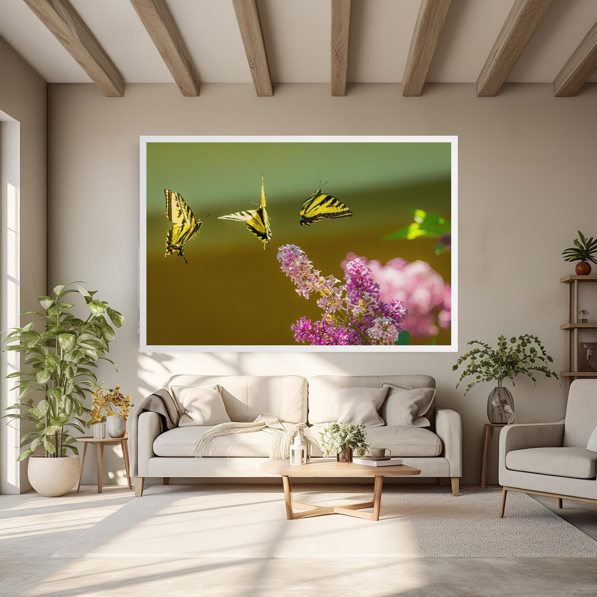 3 Yellow Butterflies mockup 6