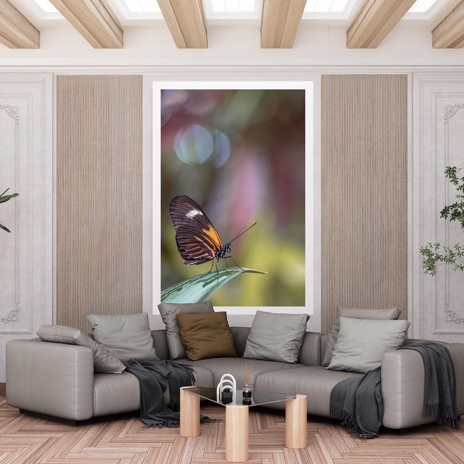 Картина на платно Dark Purple Butterfly mockup 6