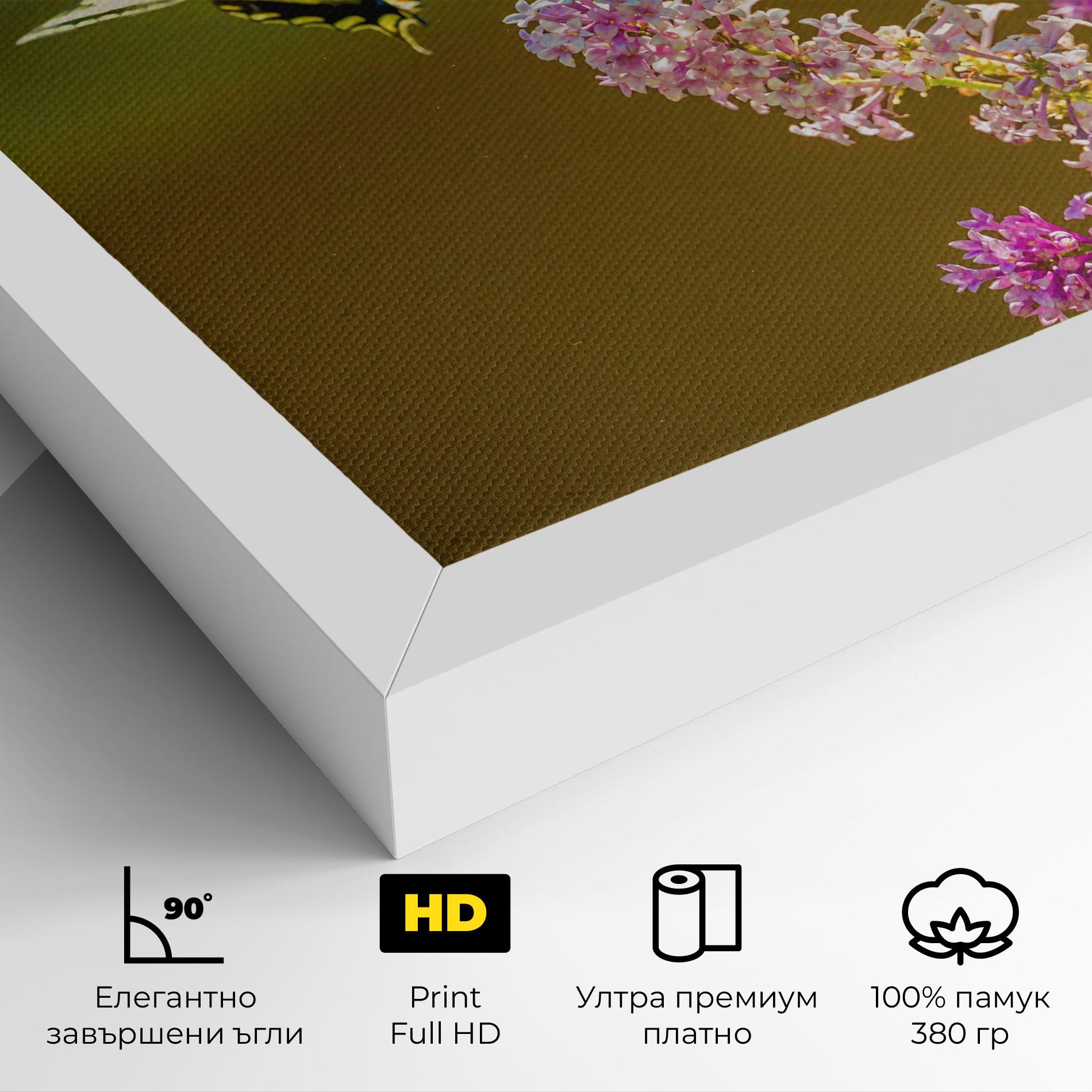 Картина на платно 3 Yellow Butterflies mockup 4