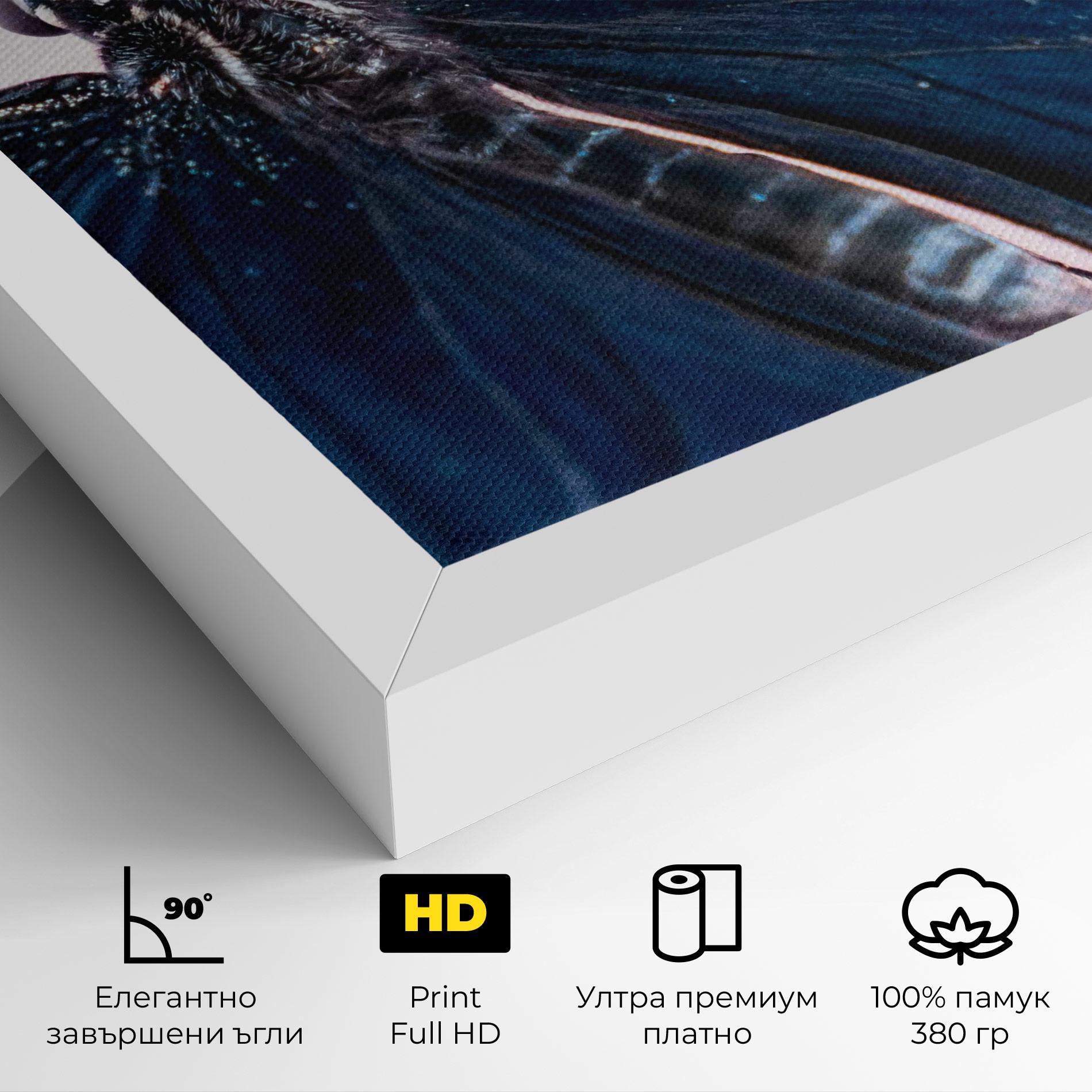 Картина на платно Blue Butterfly mockup 4