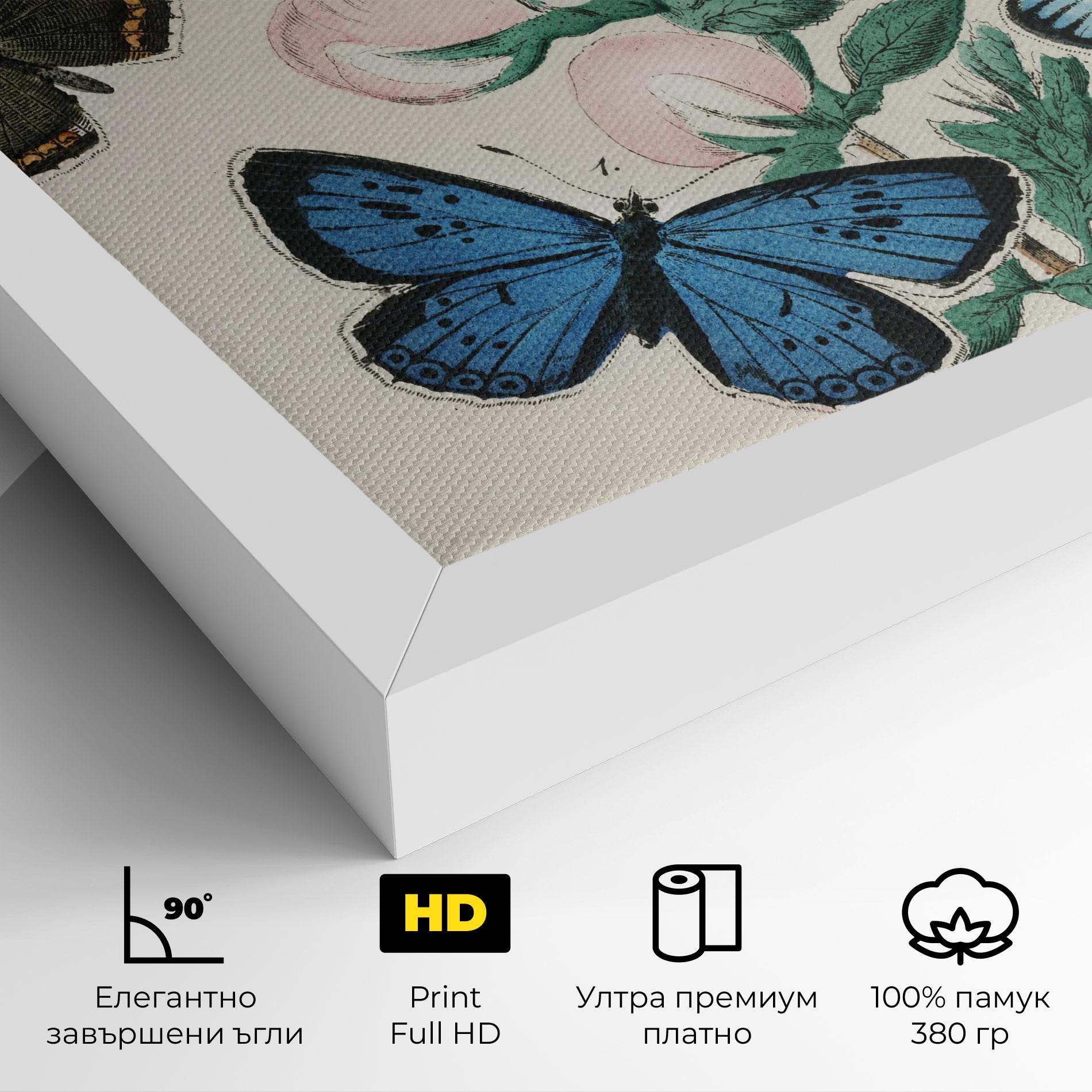 Картина на платно Moving Butterflies mockup 4