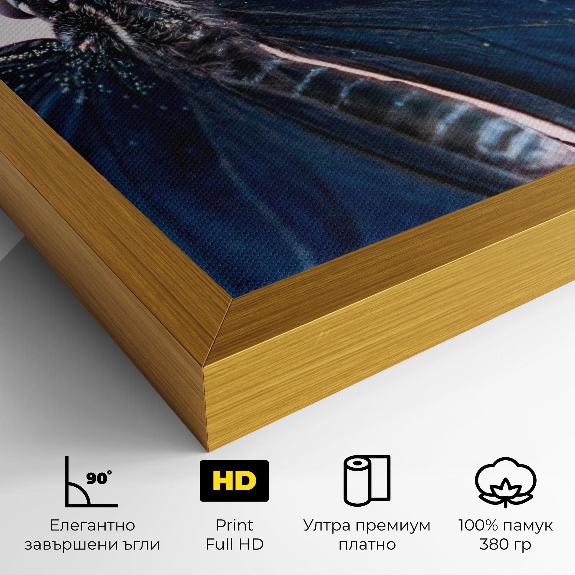 Картина на платно Blue Butterfly mockup 4