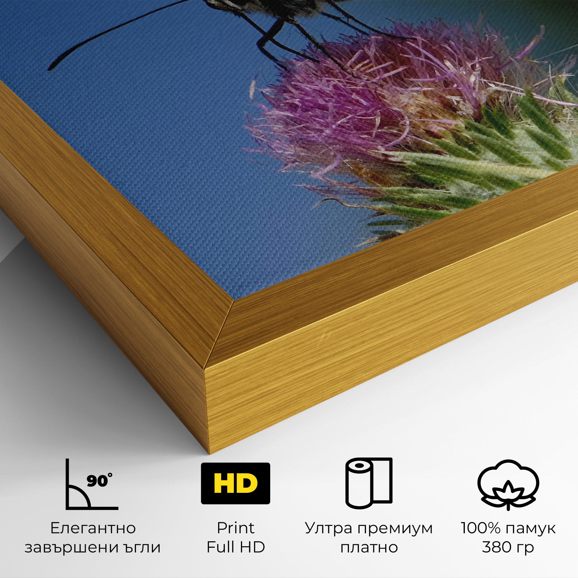 Картина на платно Grey White Butterfly mockup 4