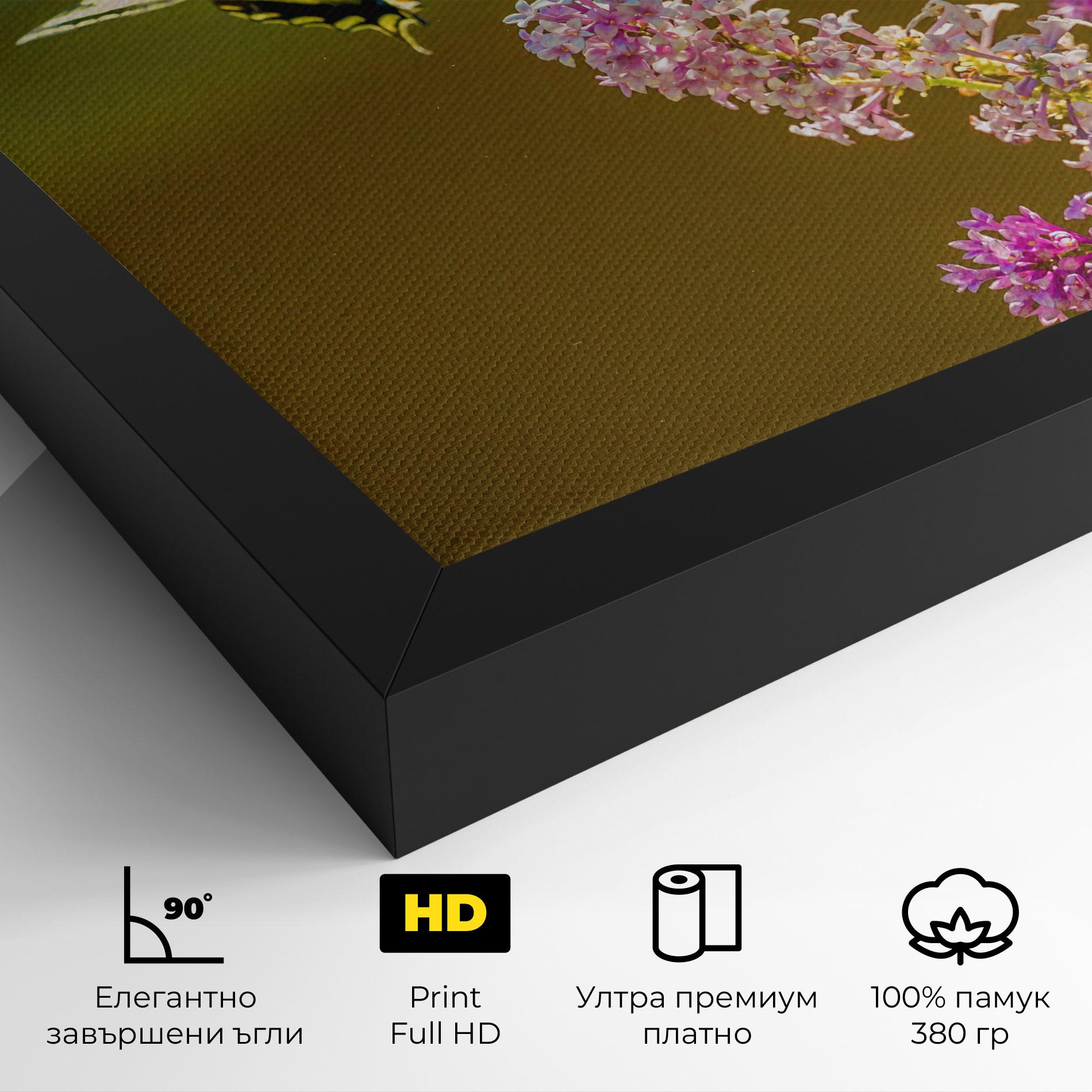 Картина на платно 3 Yellow Butterflies mockup 4