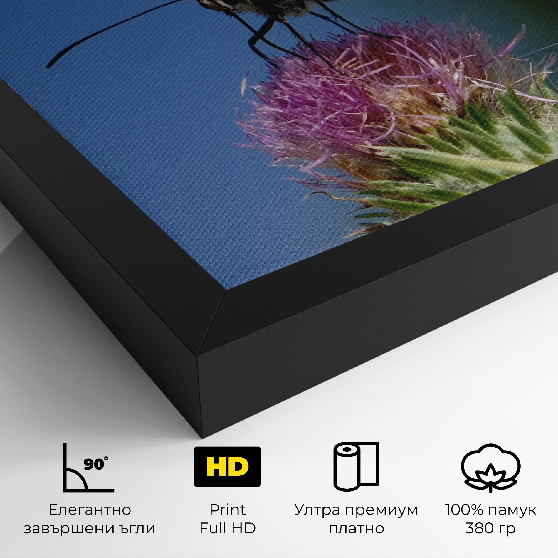 Картина на платно Grey White Butterfly mockup 4
