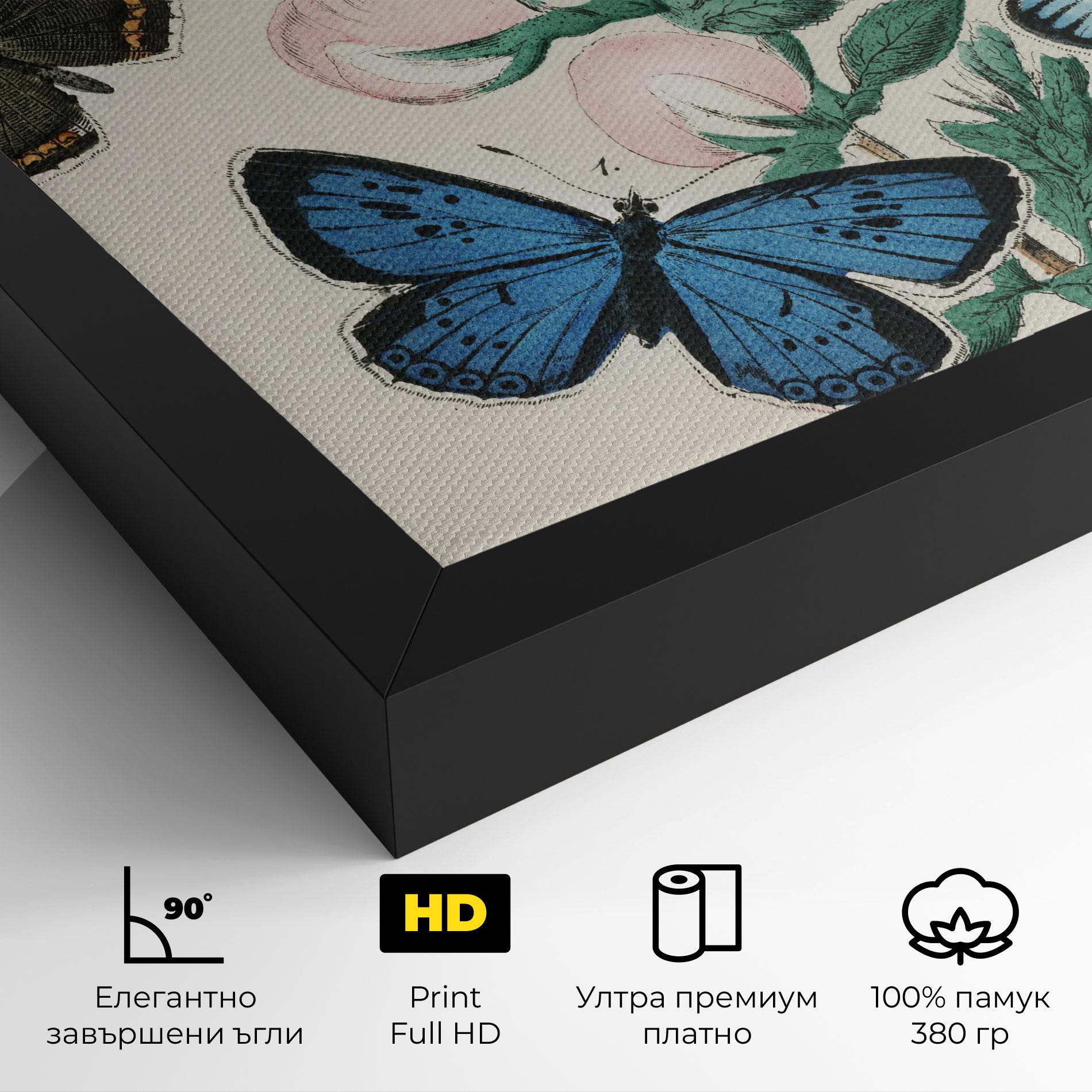 Картина на платно Moving Butterflies mockup 4