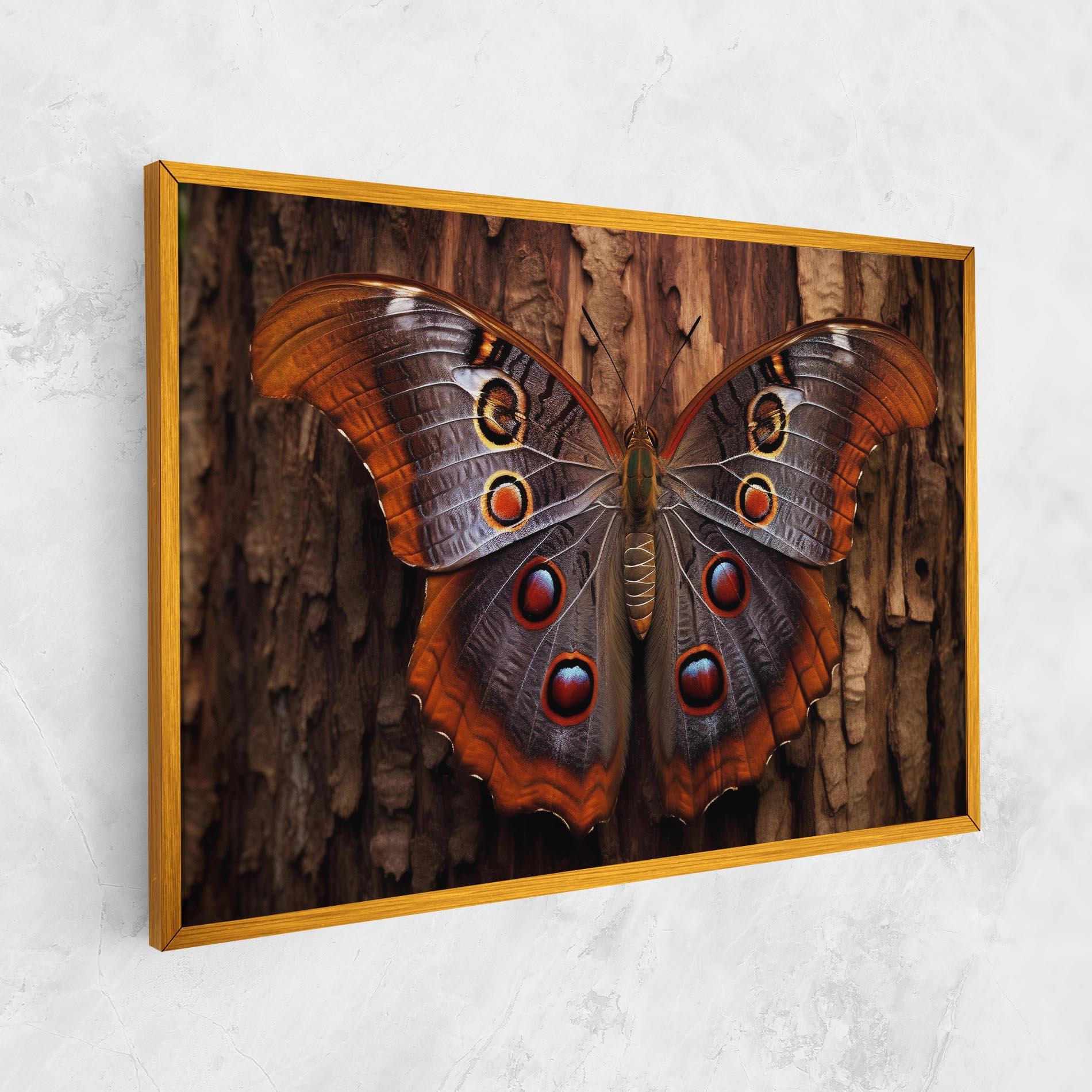 Картина на платно Brown Eyes Butterfly mockup 1