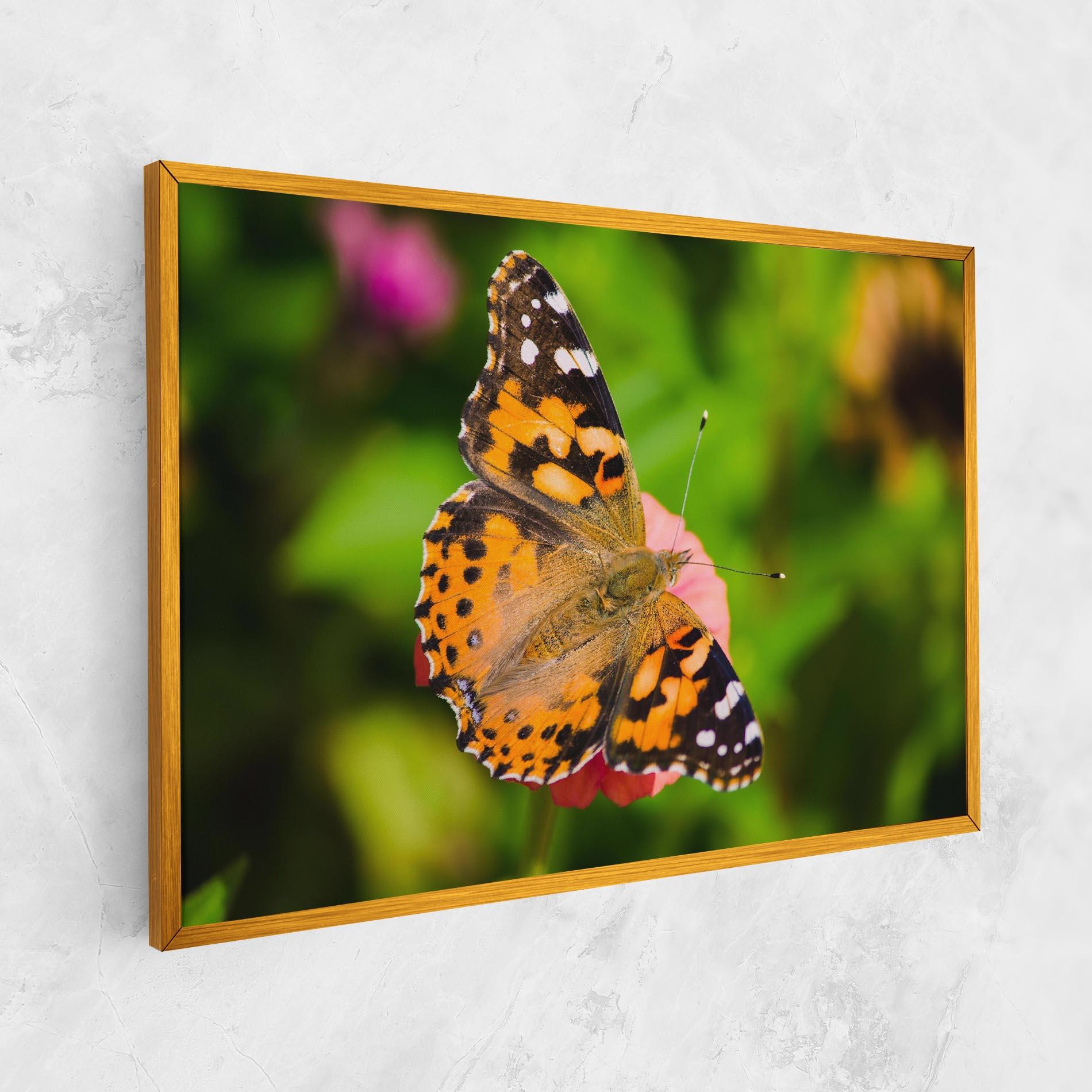 Картина на платно Butterfly On Flower mockup 1