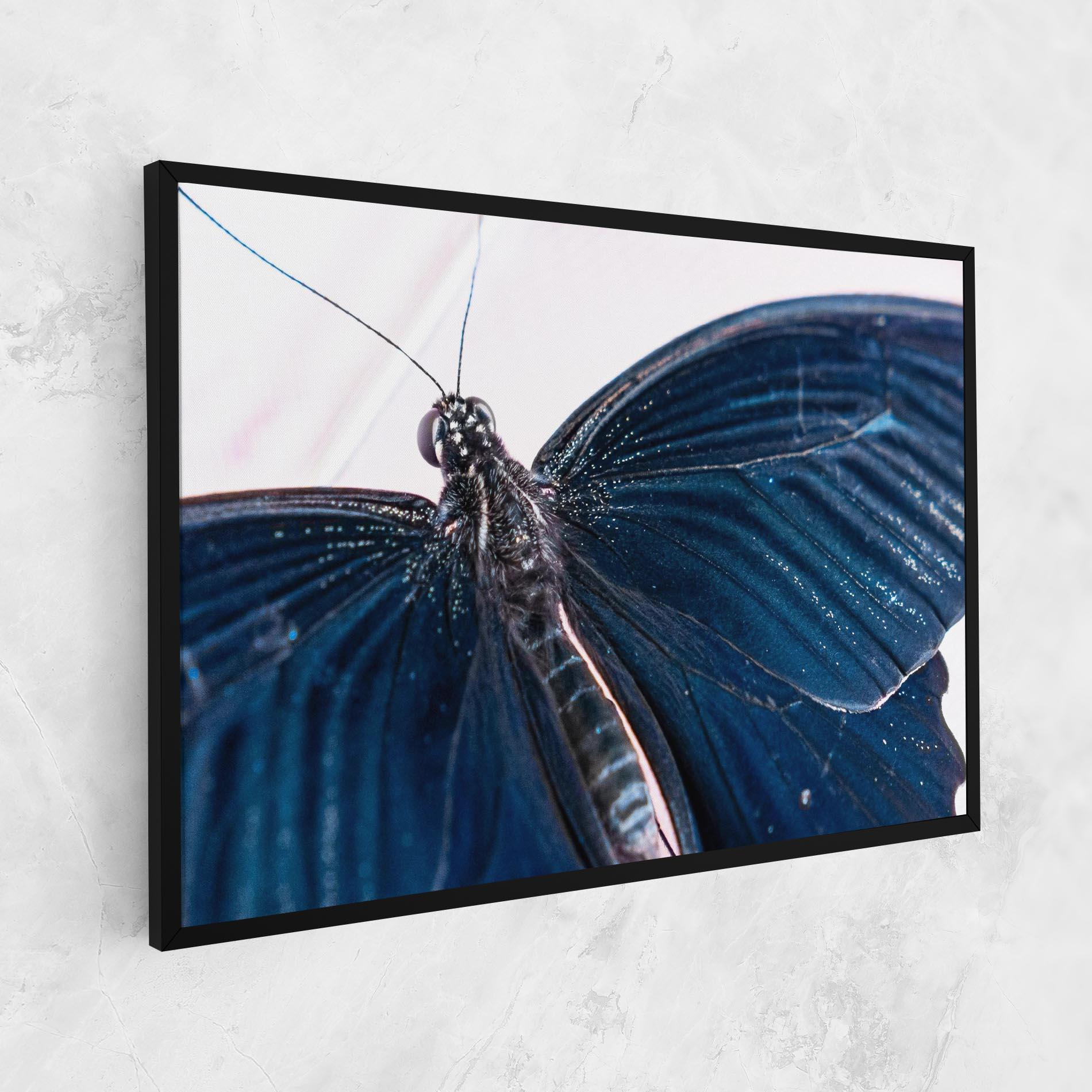 Картина на платно Blue Butterfly mockup 1