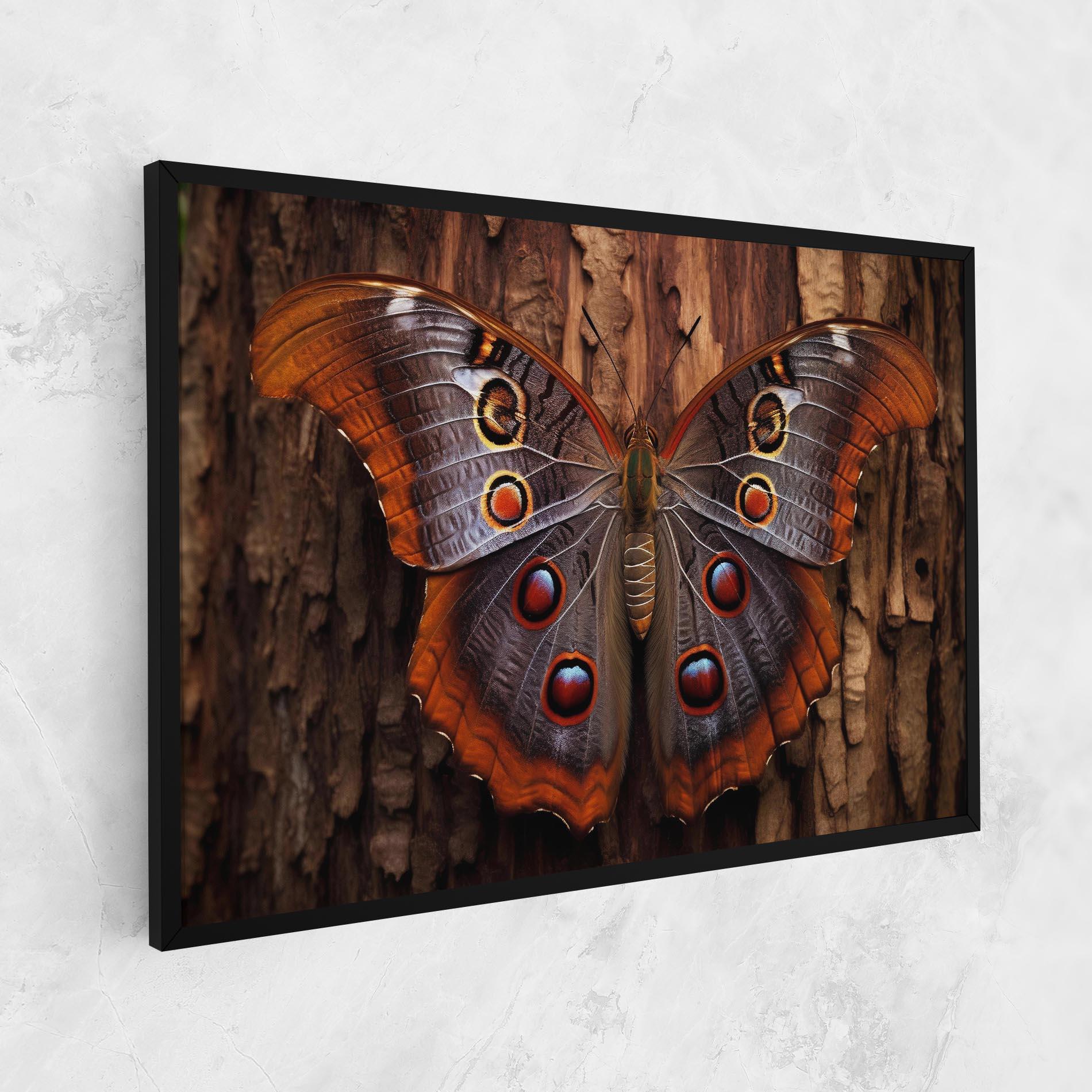 Картина на платно Brown Eyes Butterfly mockup 1