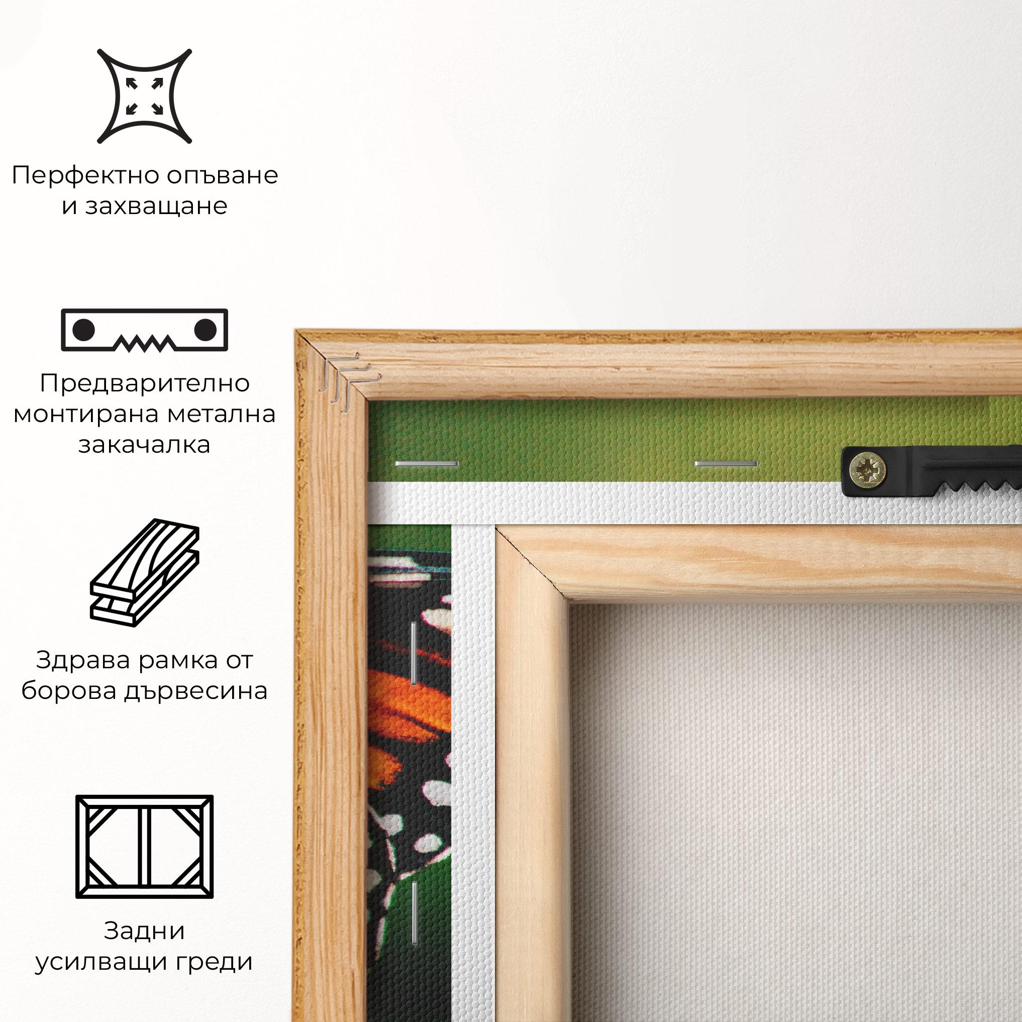 Картина на платно Big Orange Butterfly mockup 5