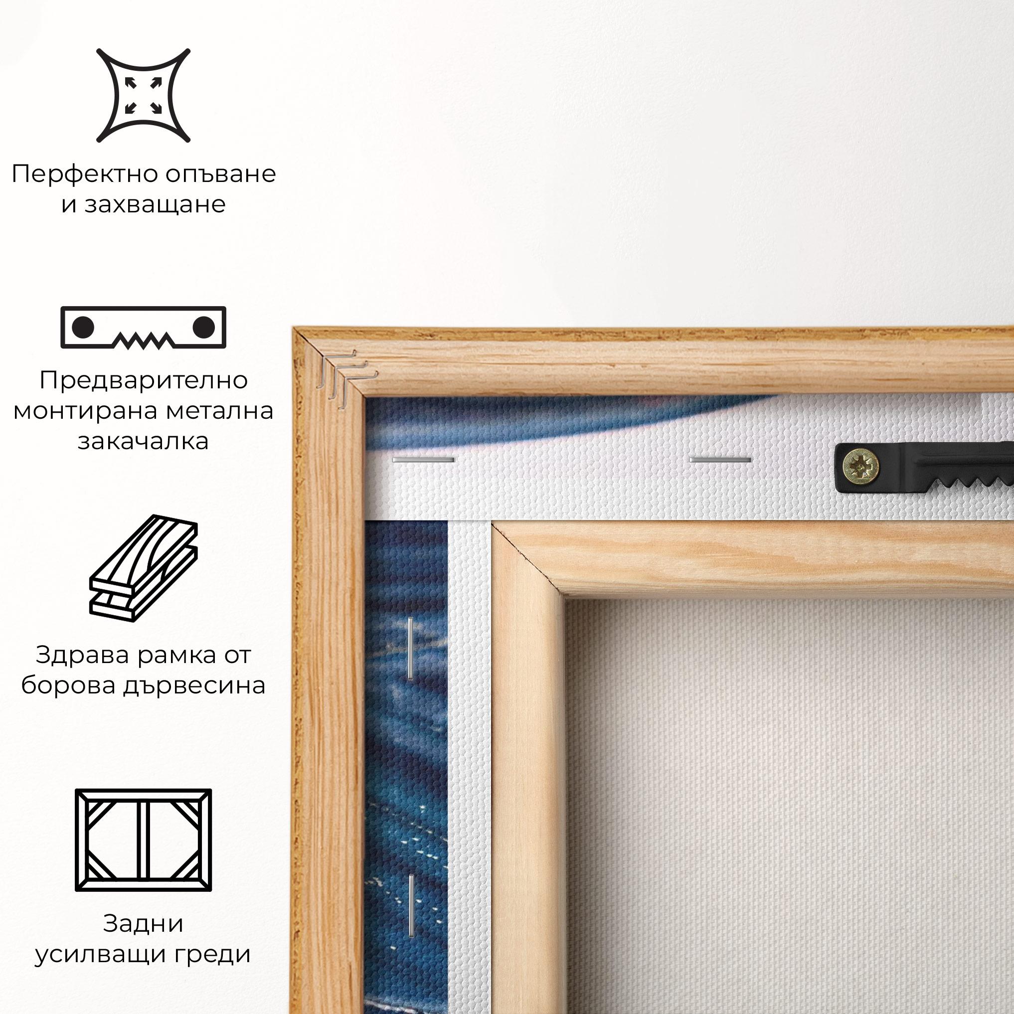 Картина на платно Blue Butterfly mockup 5