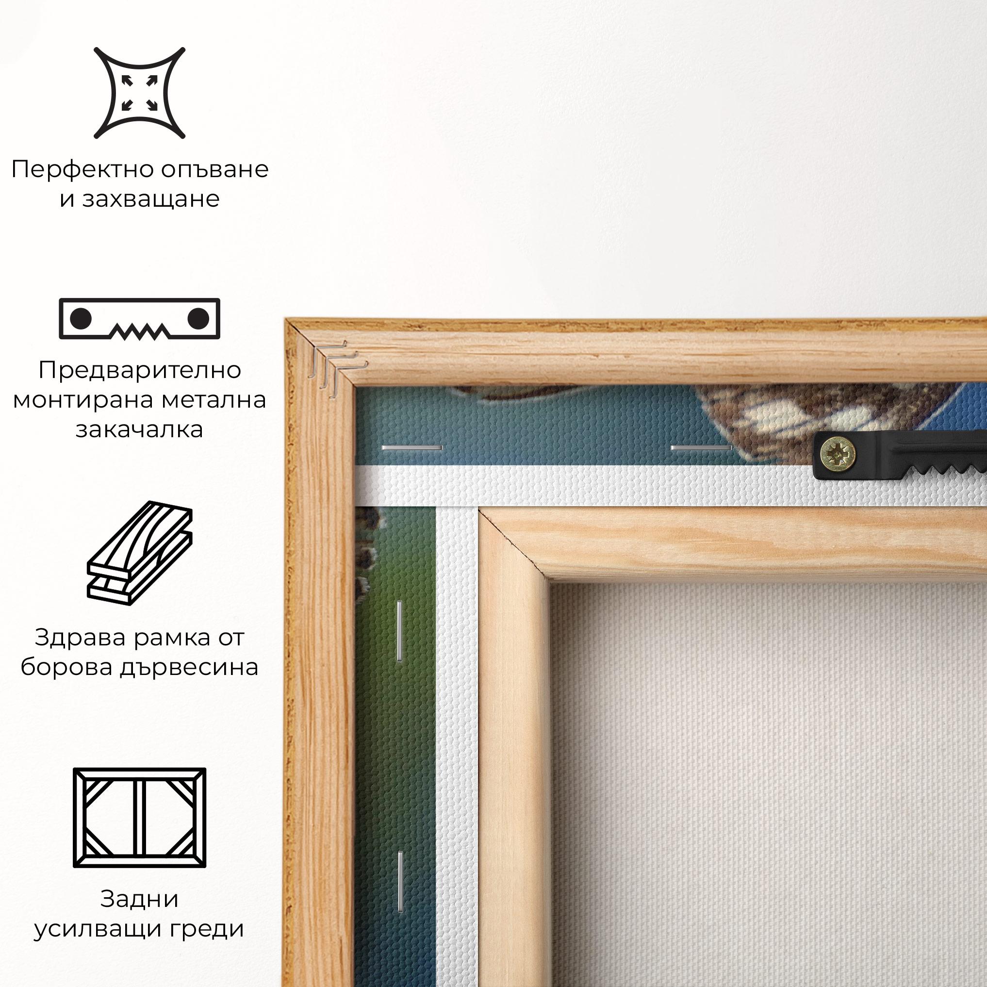 Картина на платно Grey White Butterfly mockup 5