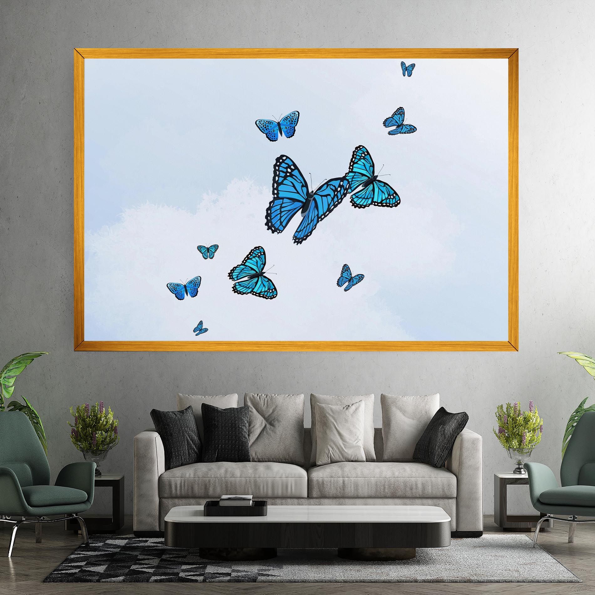 Blue Sky Butterfly mockup 7