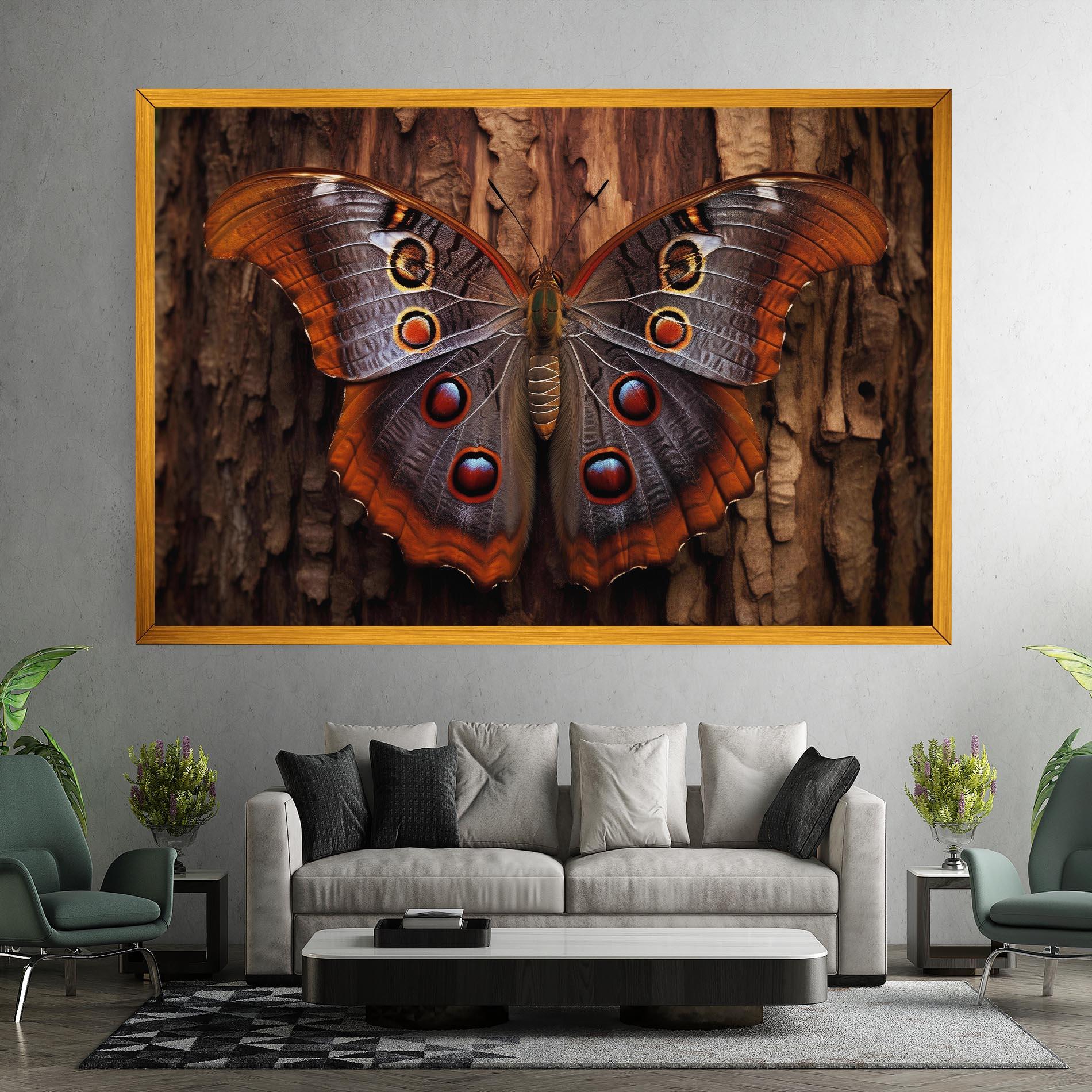 Картина на платно Brown Eyes Butterfly mockup 7