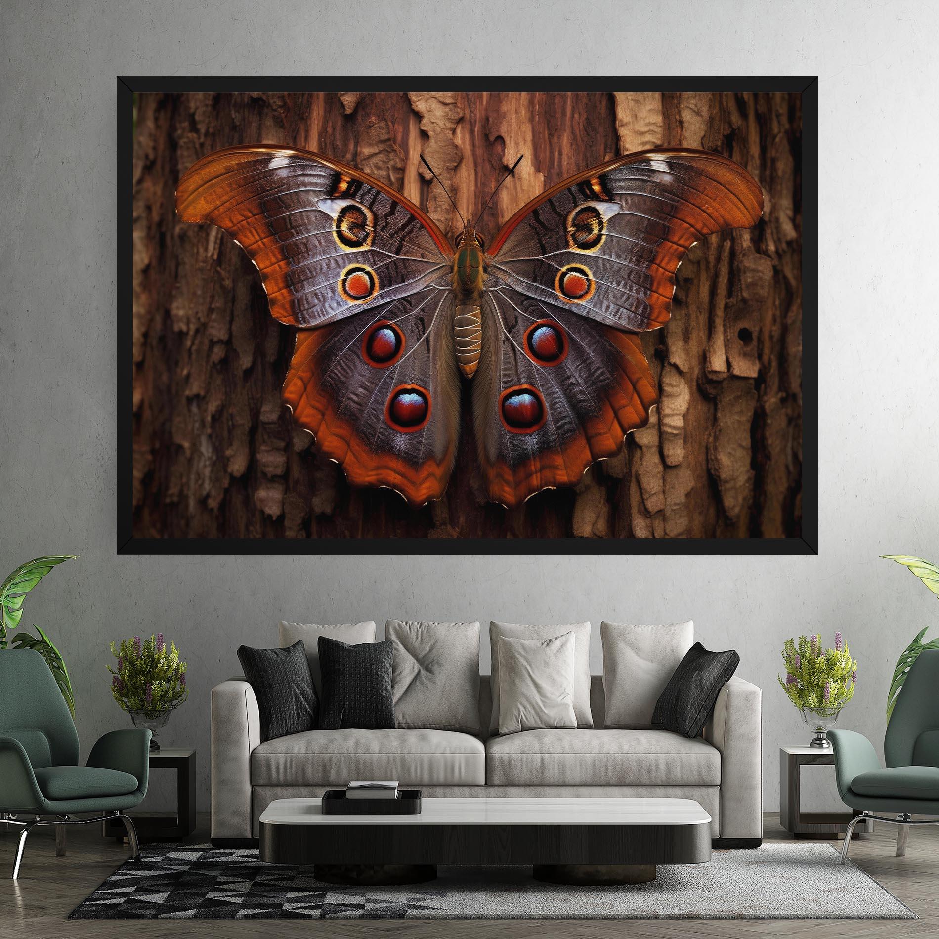 Картина на платно Brown Eyes Butterfly mockup 7