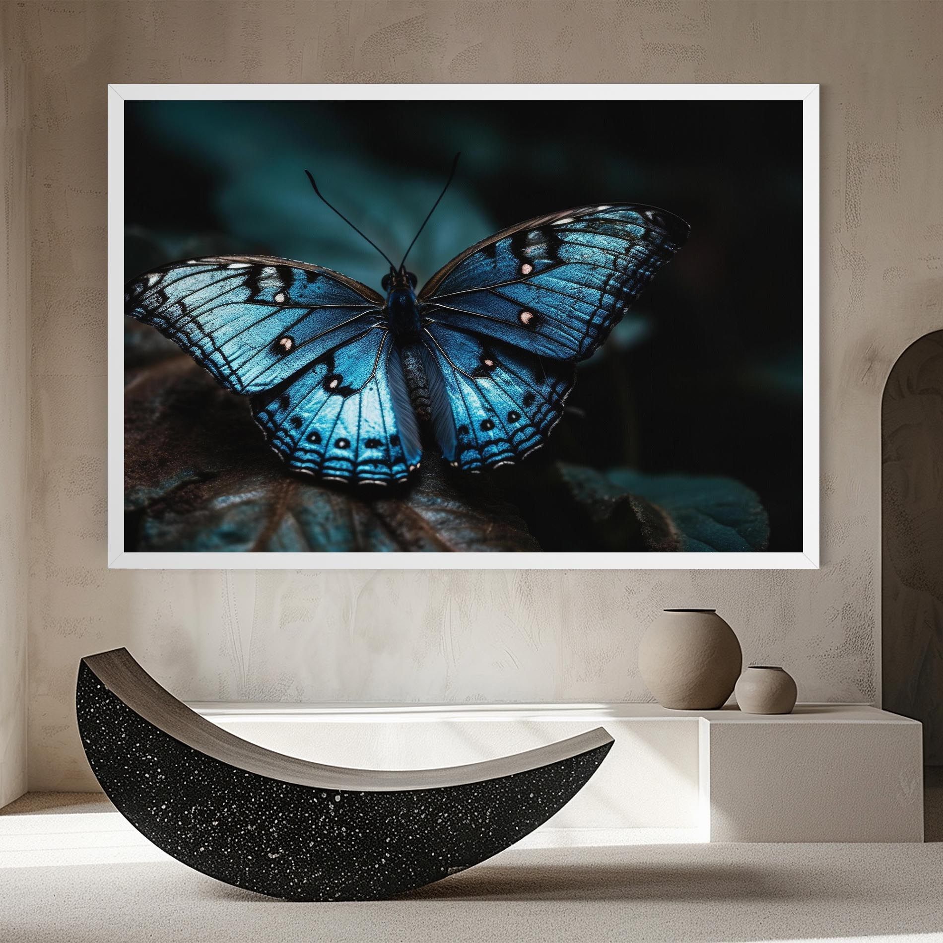 Dark Blue Buterfly mockup 8