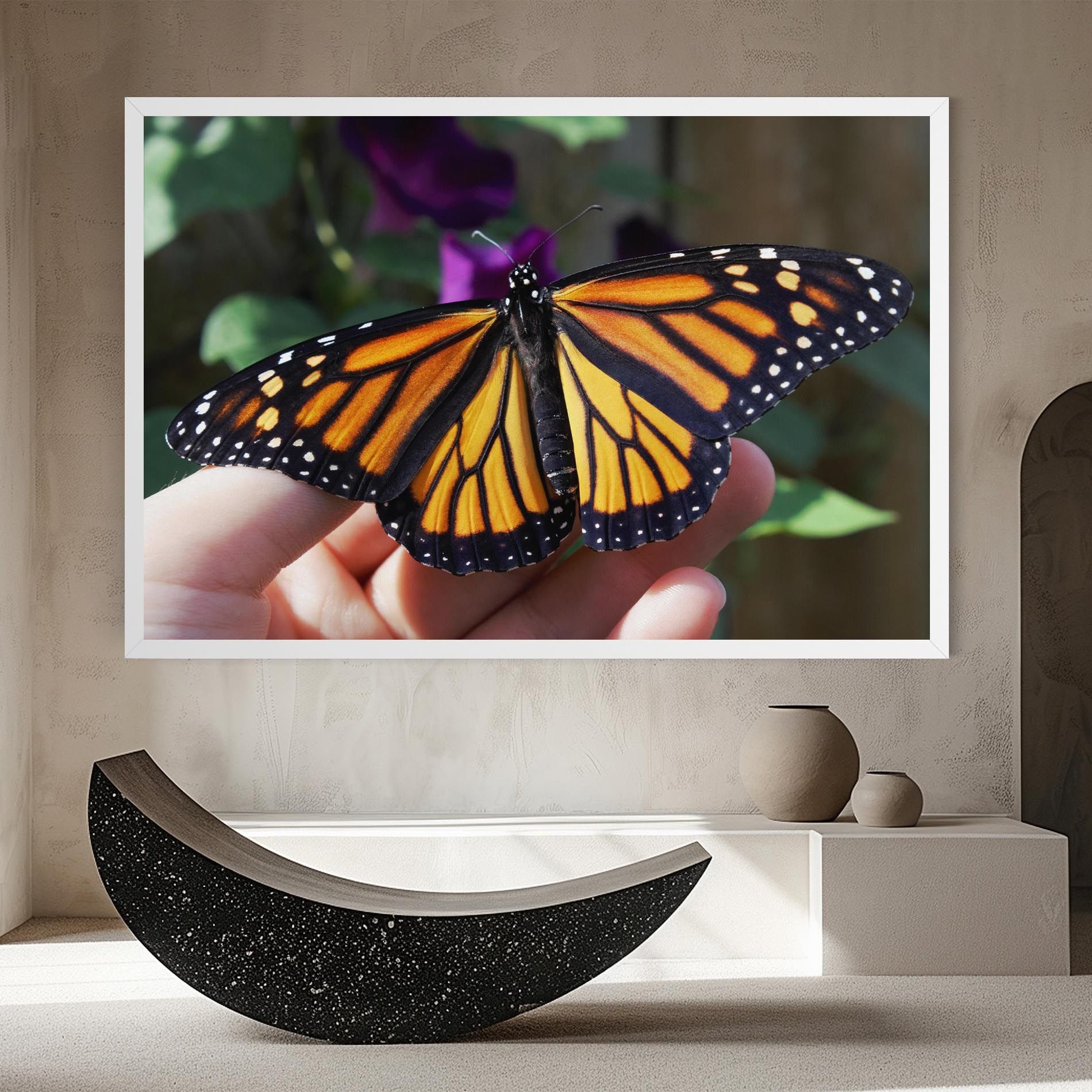 Open Orange Butterfly mockup 8