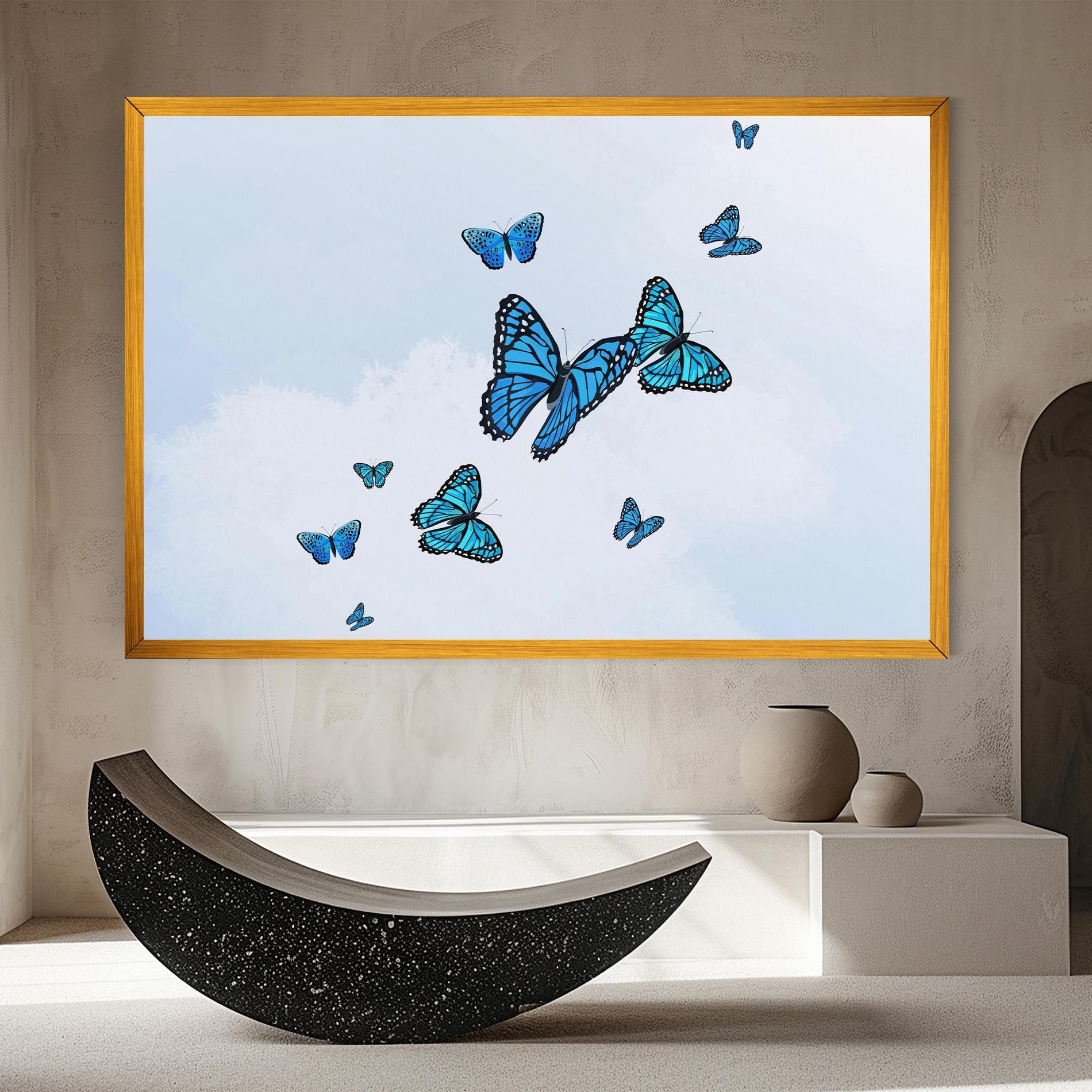 Blue Sky Butterfly mockup 8