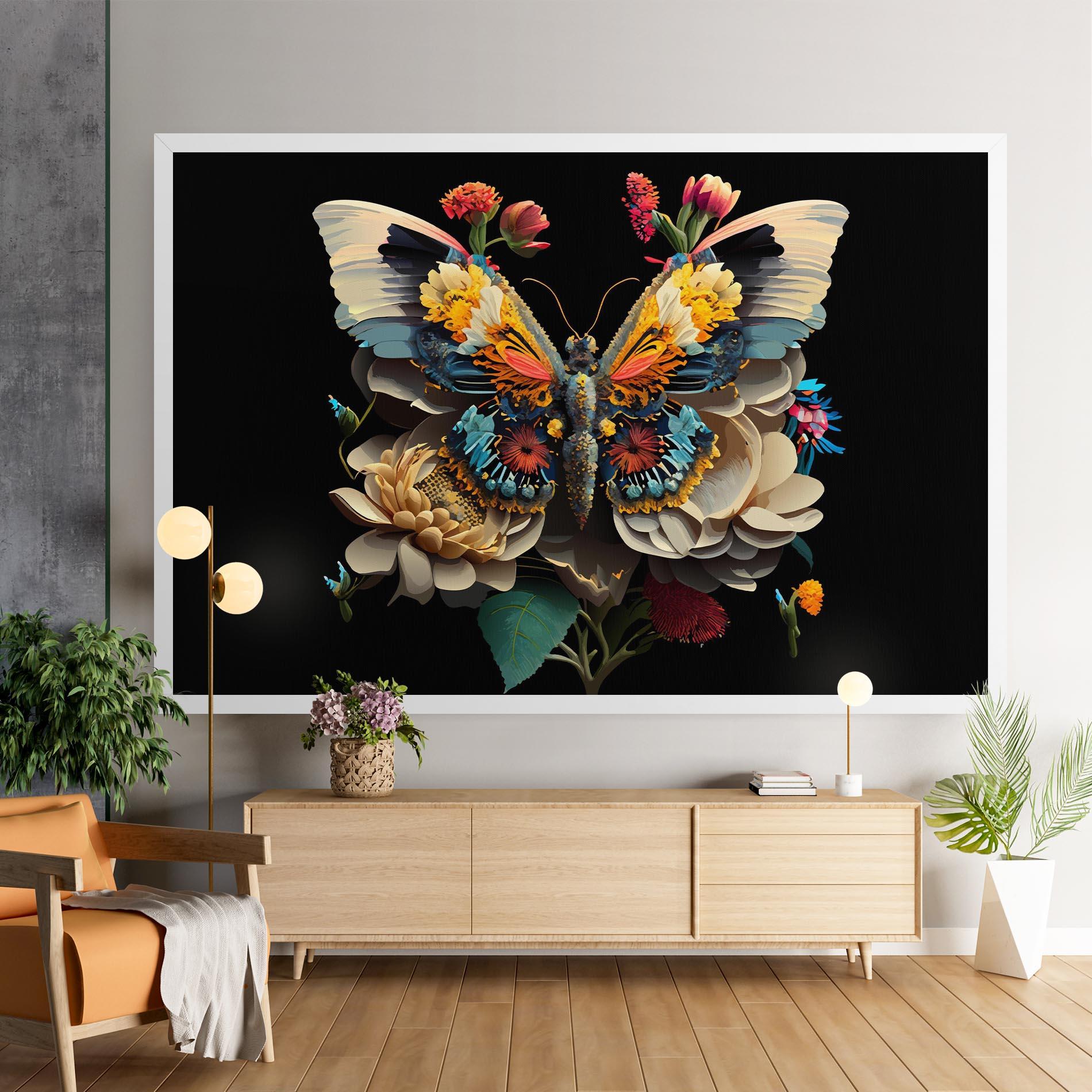 Картина на платно Colorful Butterfly mockup 9