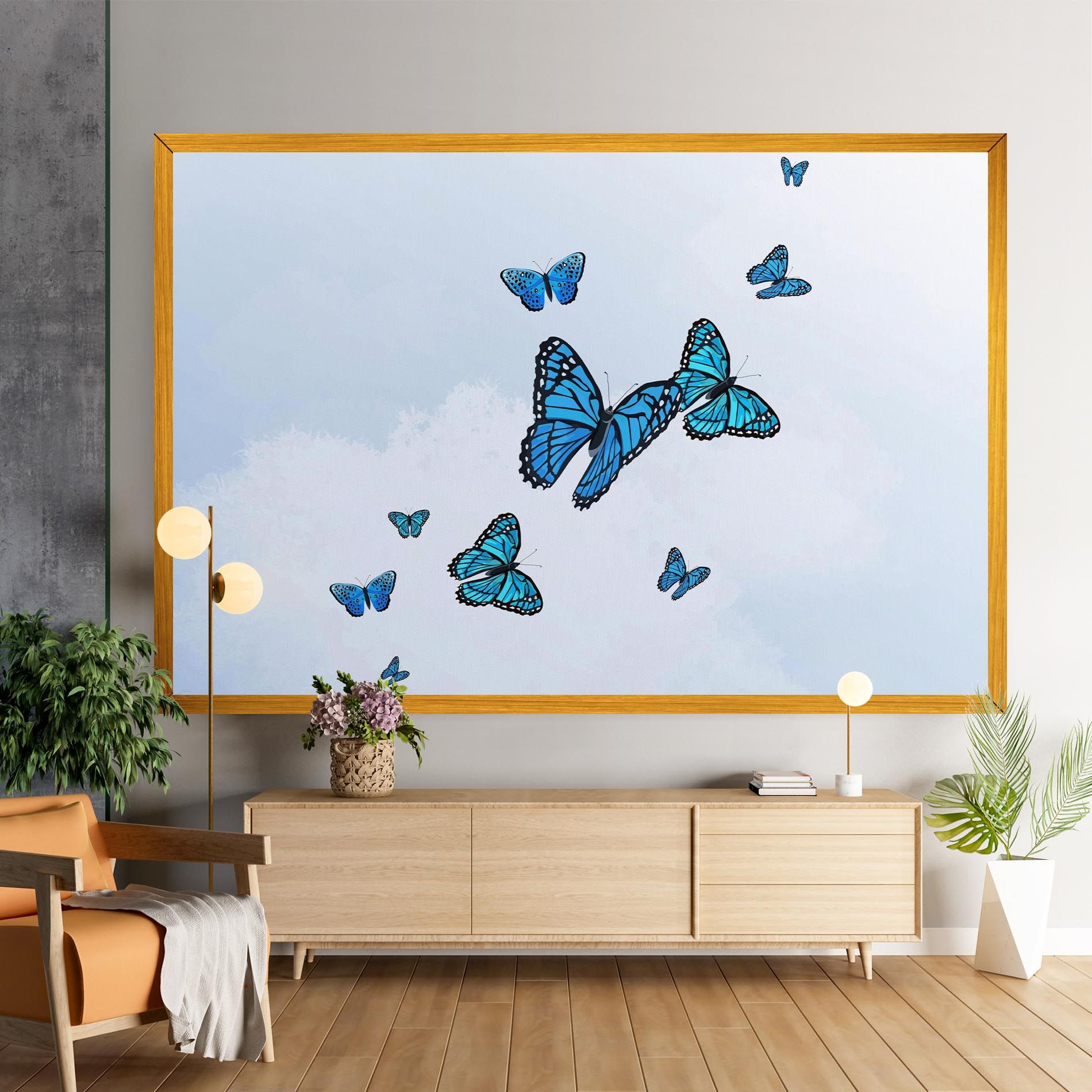 Blue Sky Butterfly mockup 9