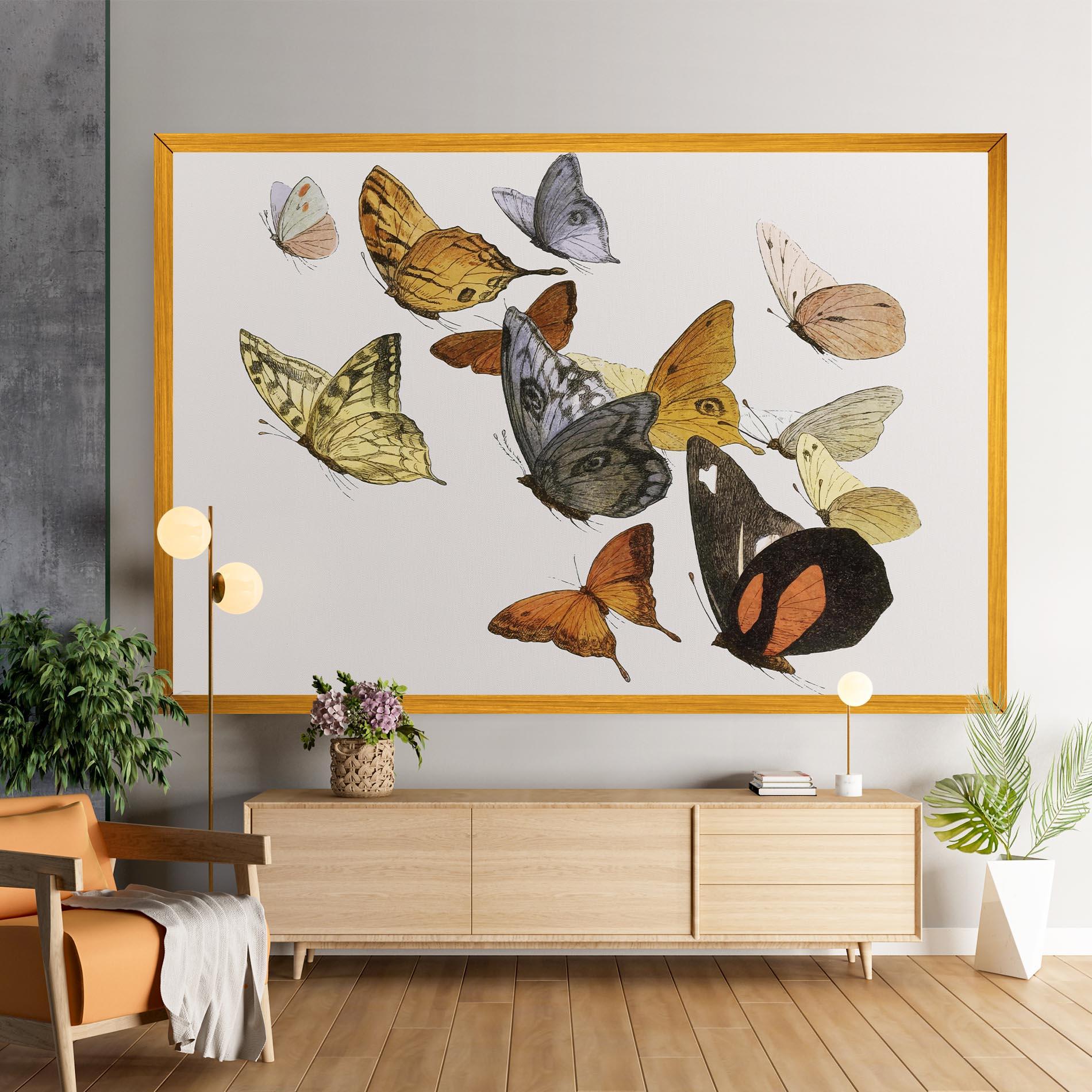 Картина на платно Butterfly Floating mockup 9