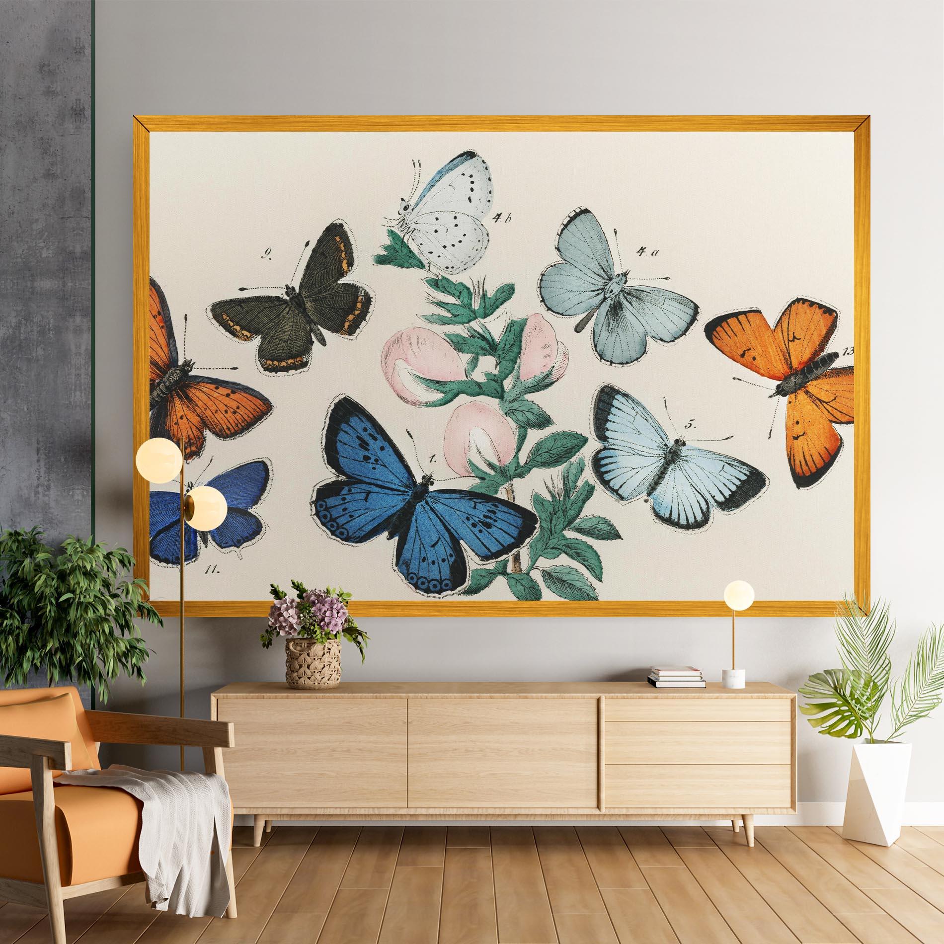 Картина на платно Moving Butterflies mockup 9