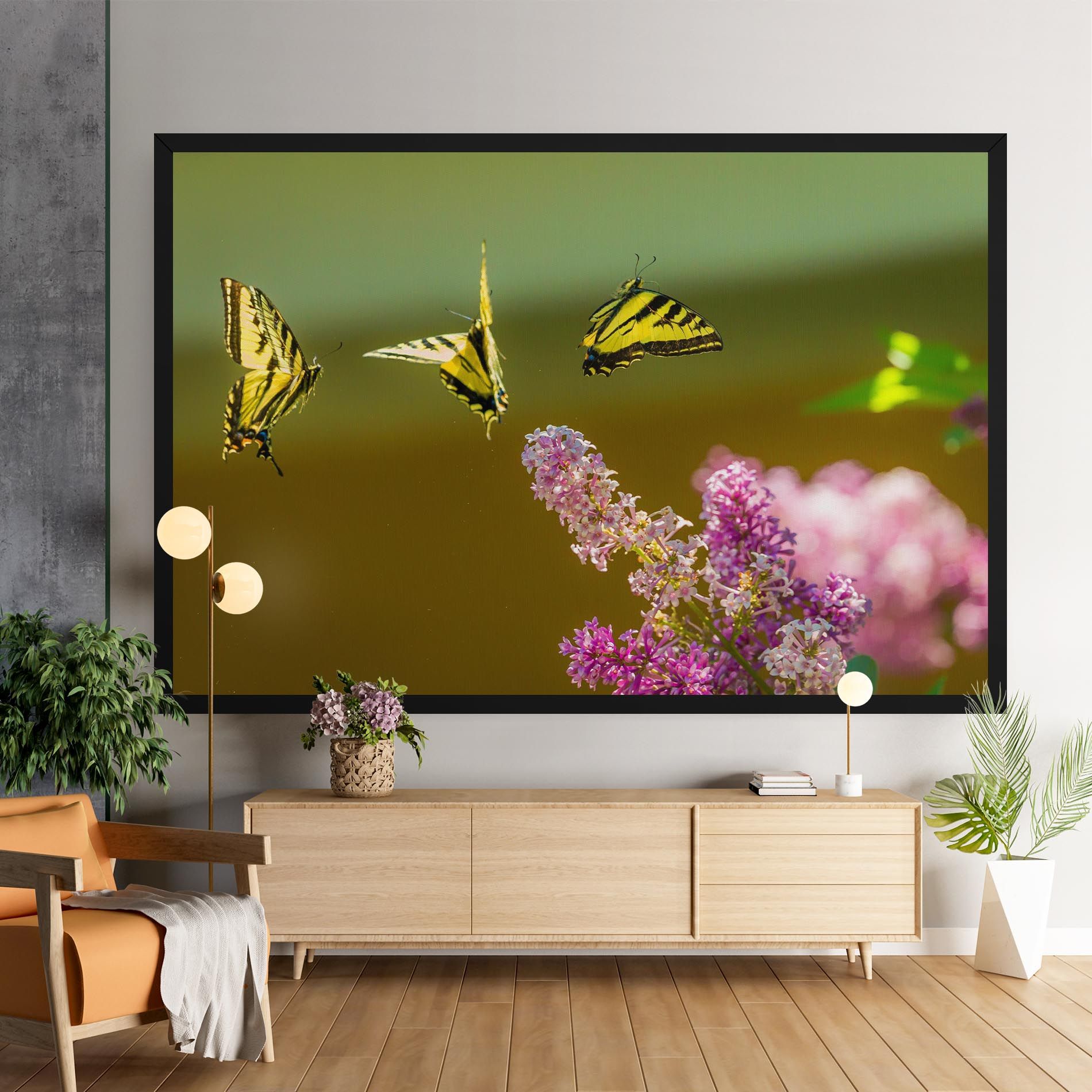 3 Yellow Butterflies mockup 9
