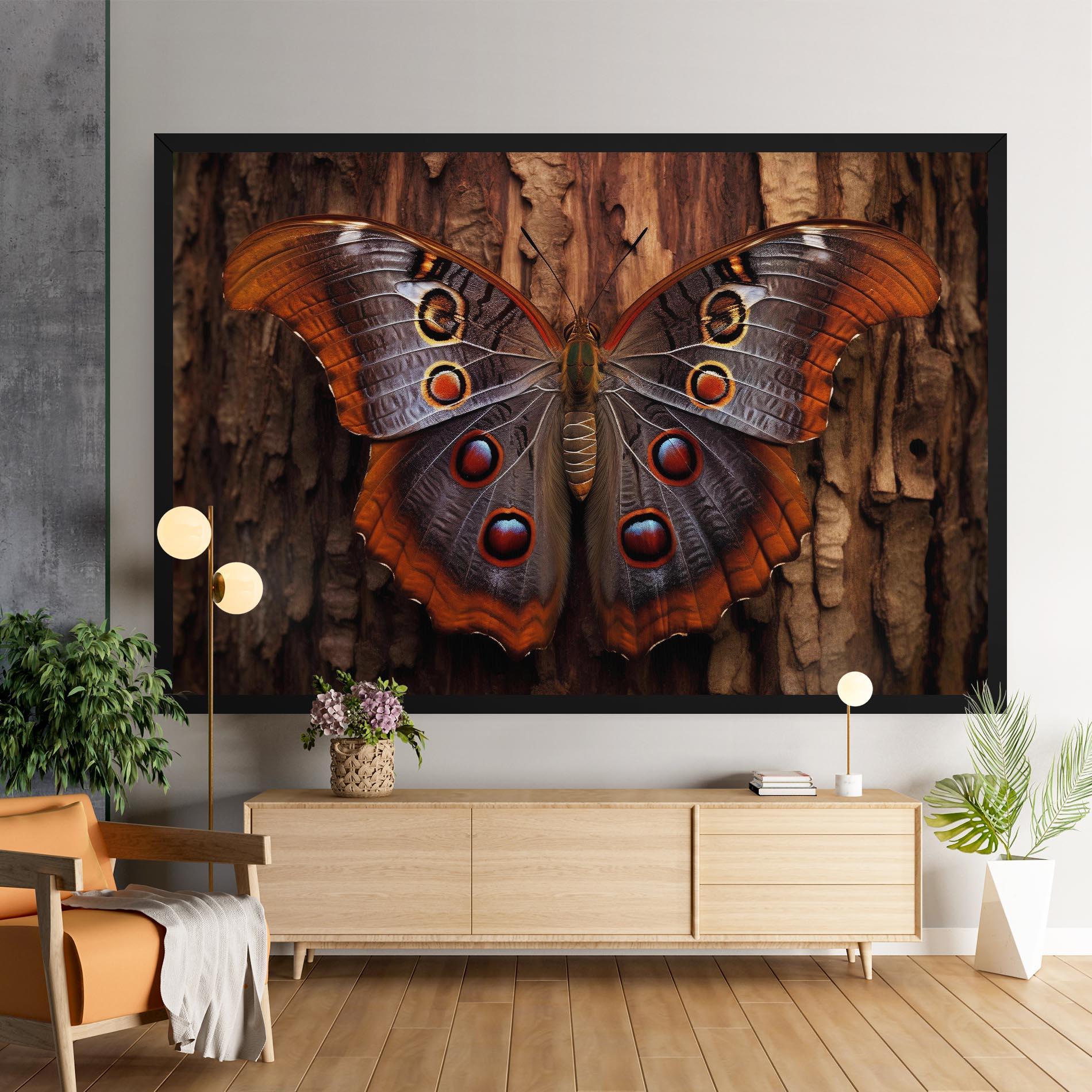 Картина на платно Brown Eyes Butterfly mockup 9