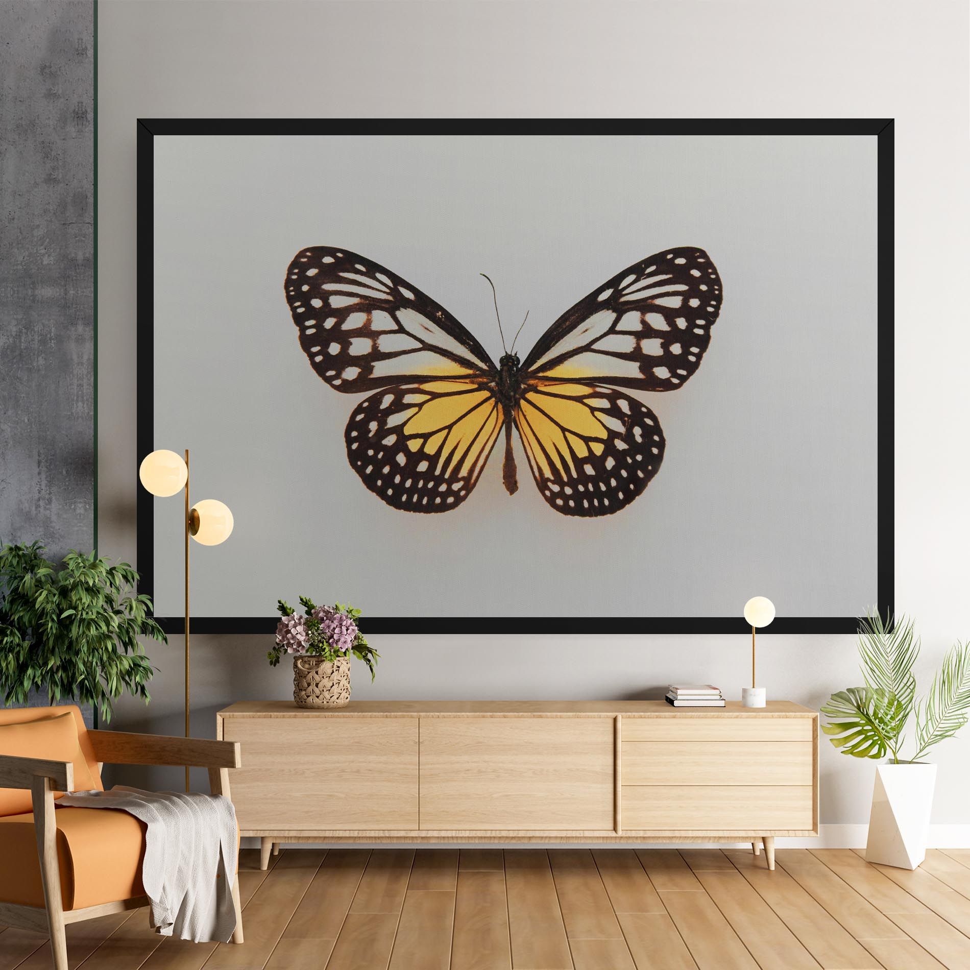 Butterfly On Grey mockup 9