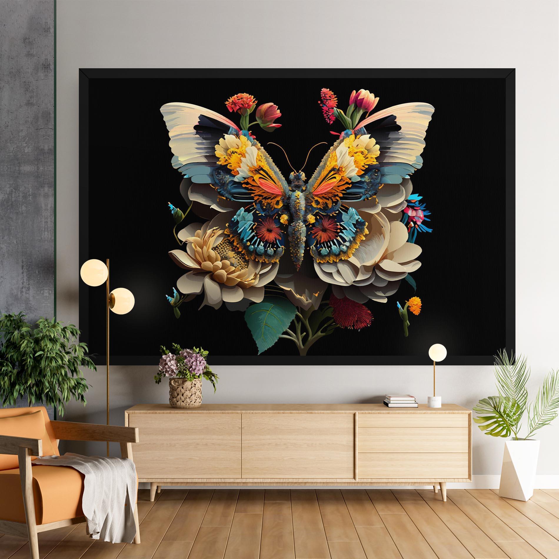 Картина на платно Colorful Butterfly mockup 9