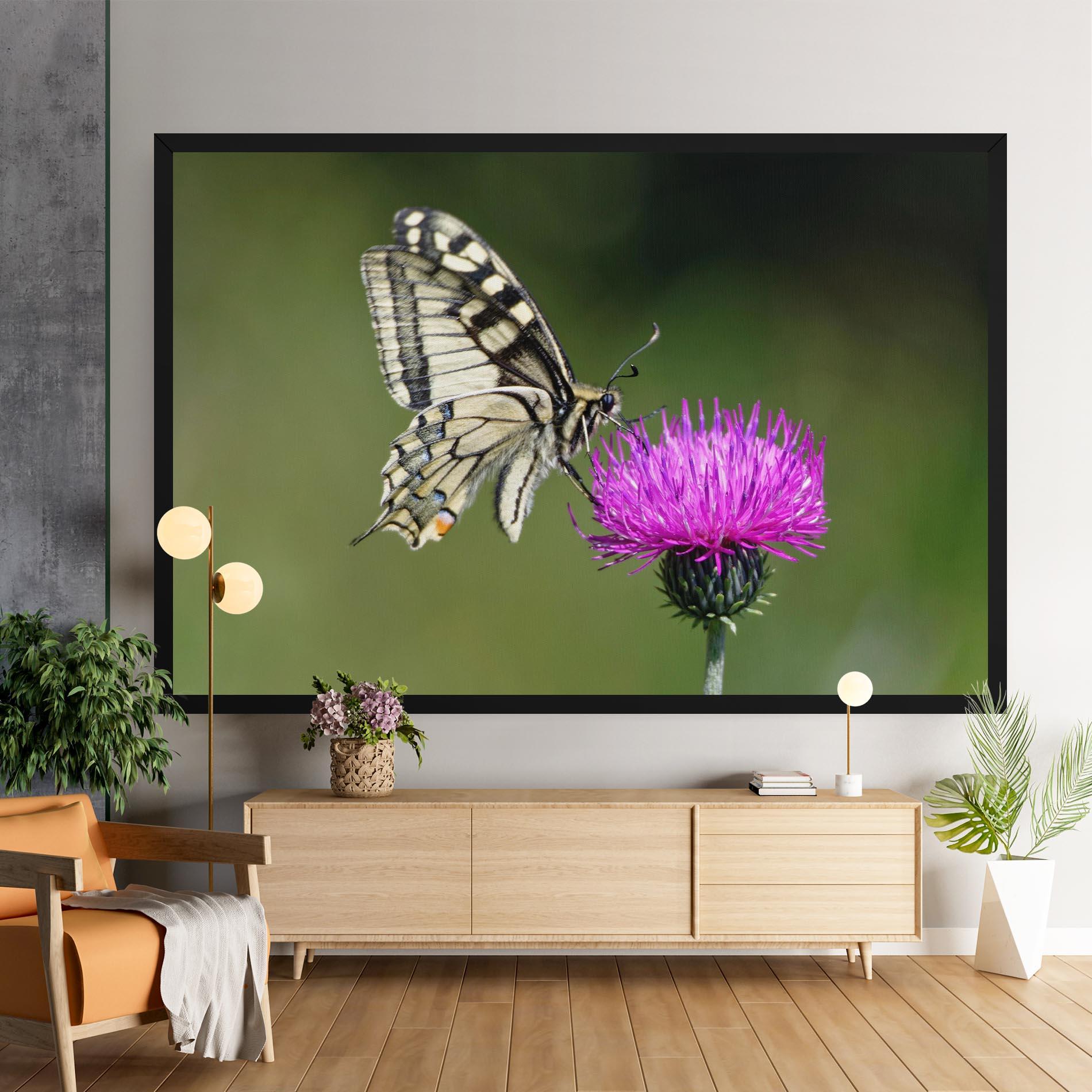 Картина на платно White Butterfly Pollen mockup 9