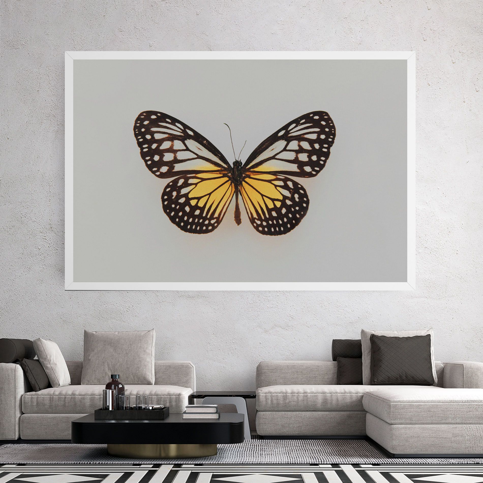Butterfly On Grey mockup 2