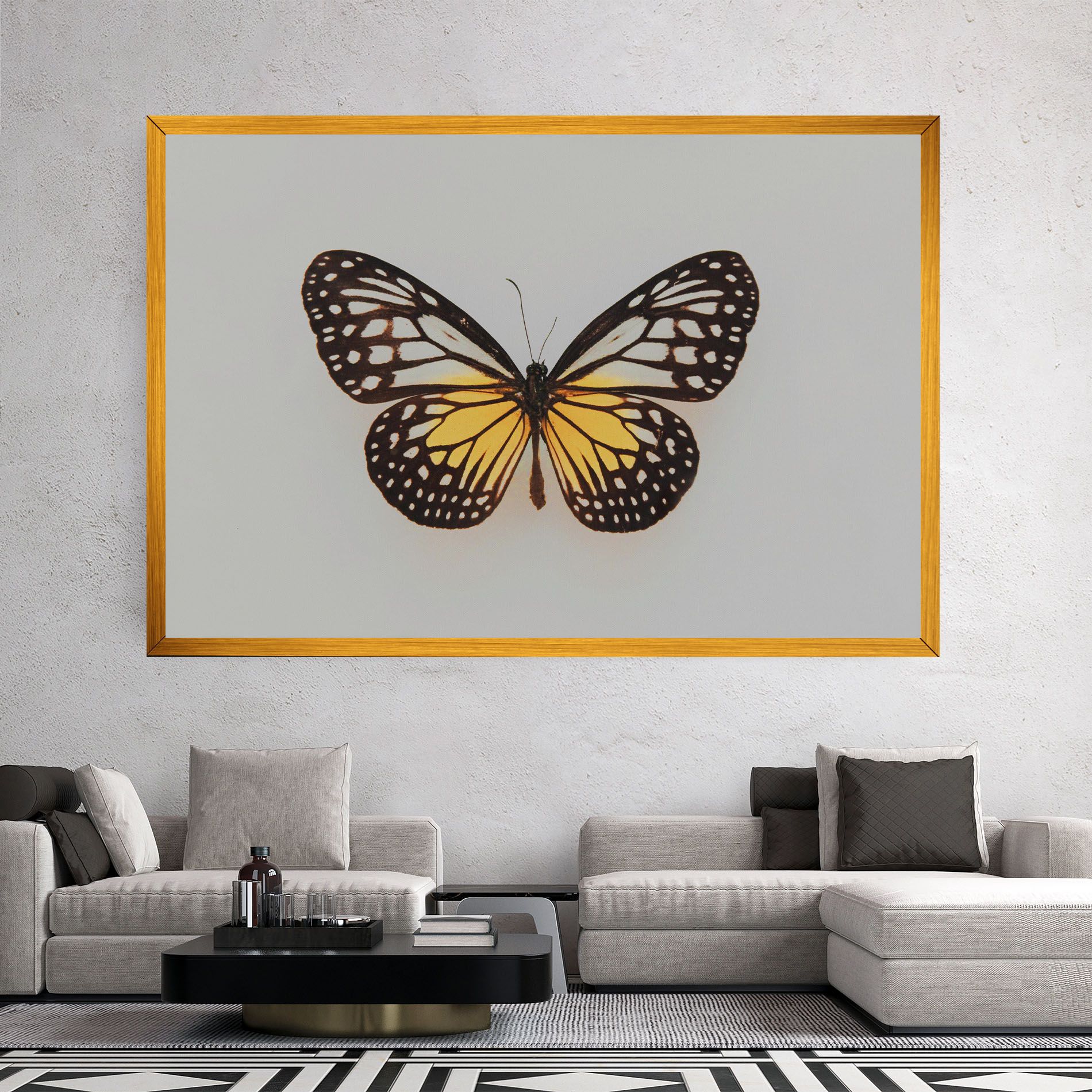 Butterfly On Grey mockup 2