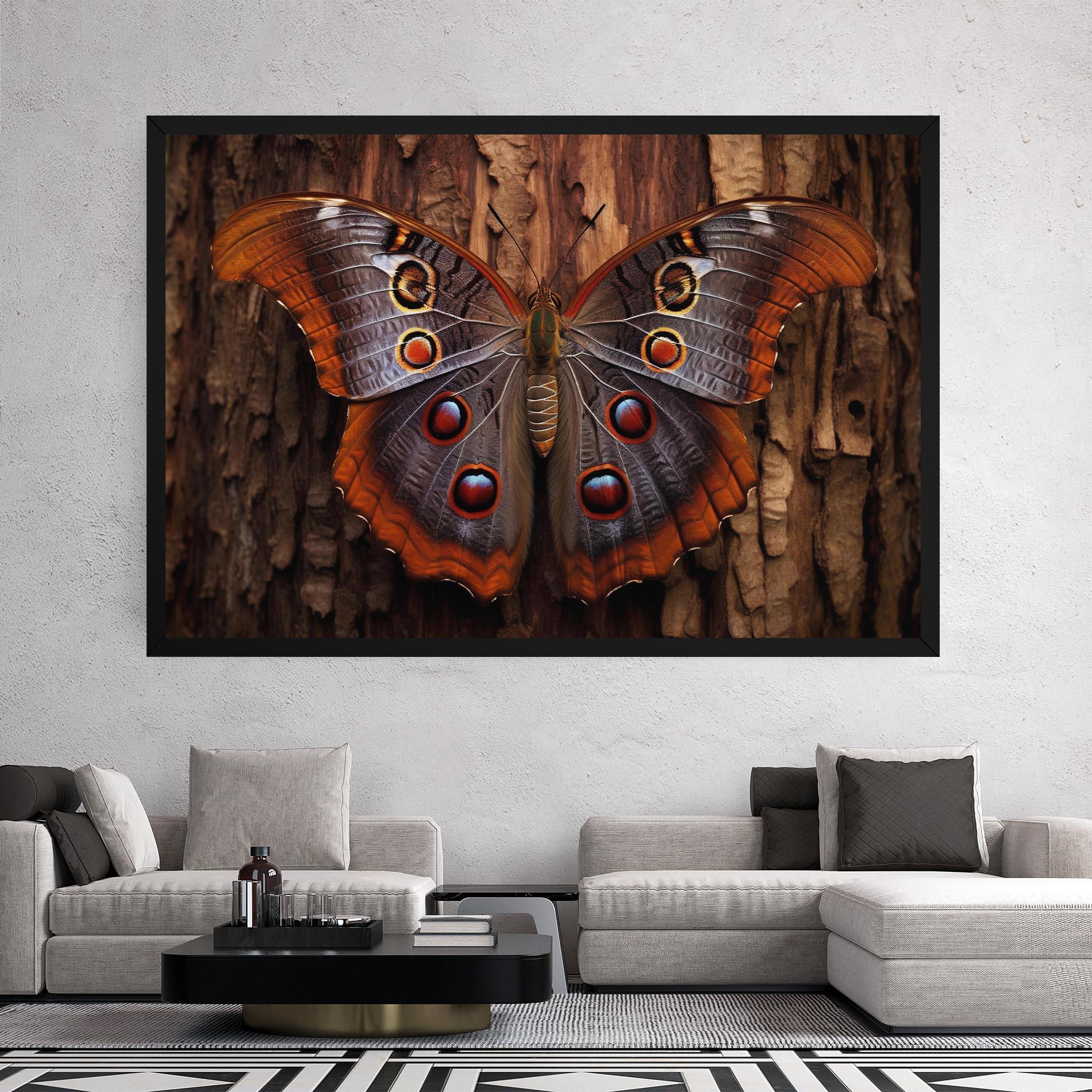 Картина на платно Brown Eyes Butterfly mockup 2