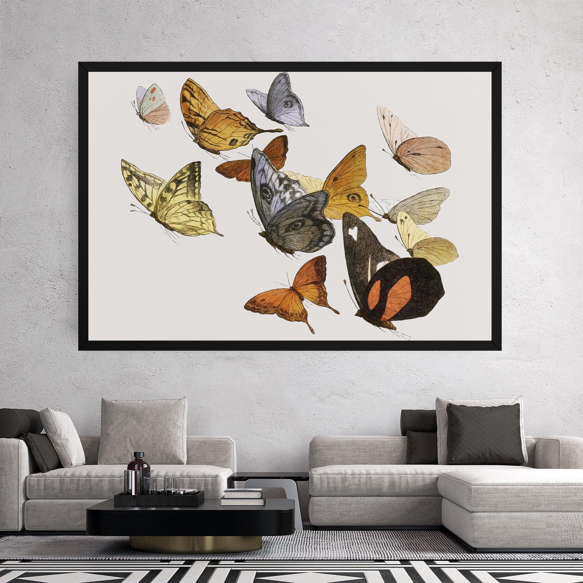 Картина на платно Butterfly Floating mockup 2